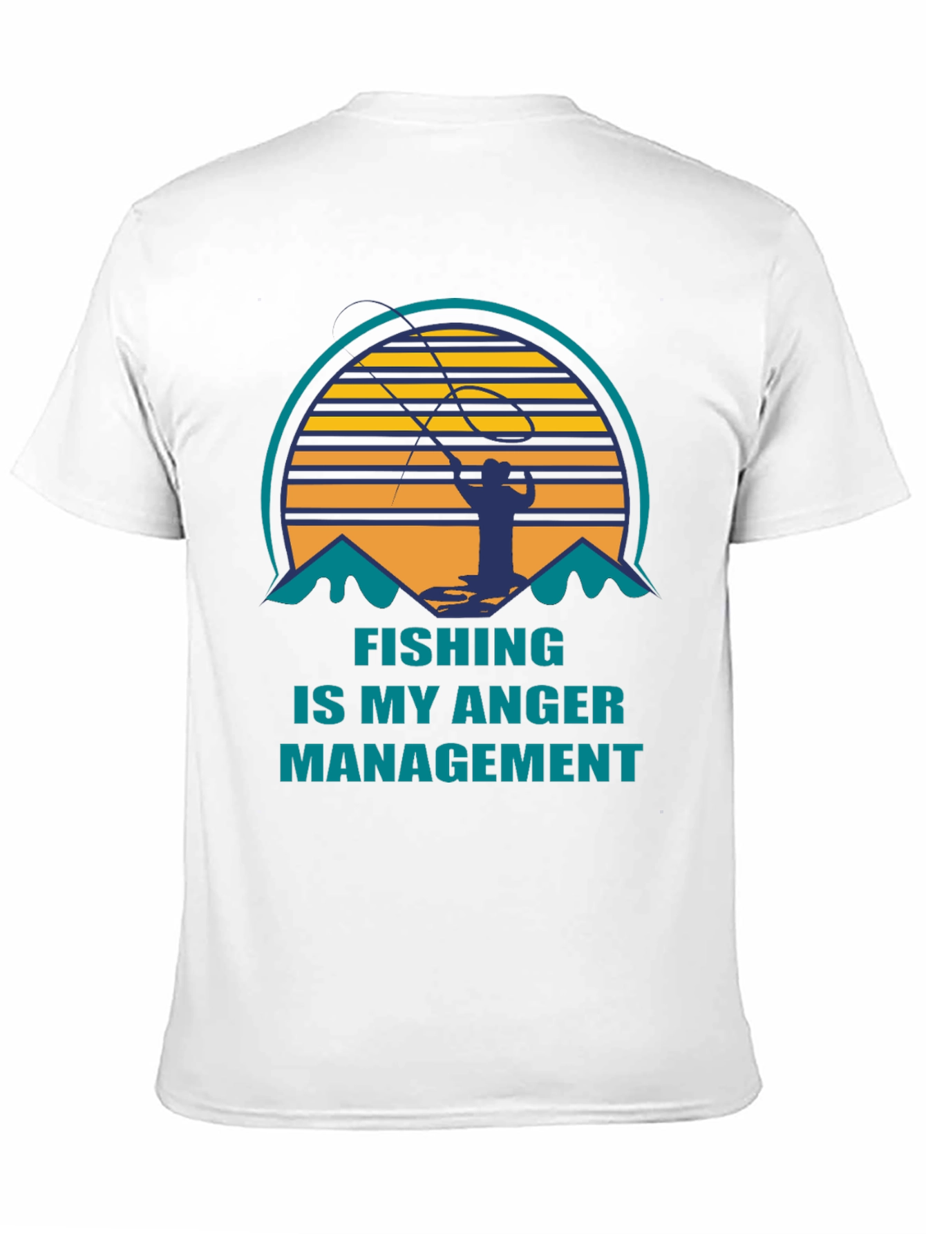 Fishing is My Anger Management Graphic T-Shirt