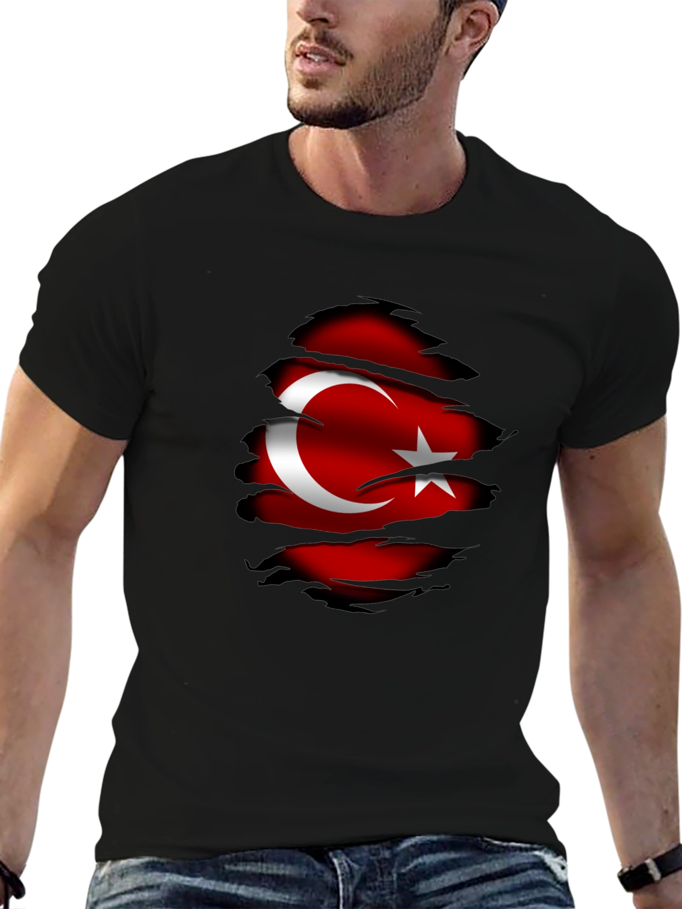 Turkey Flag Graphic Tee - Patriotic Style