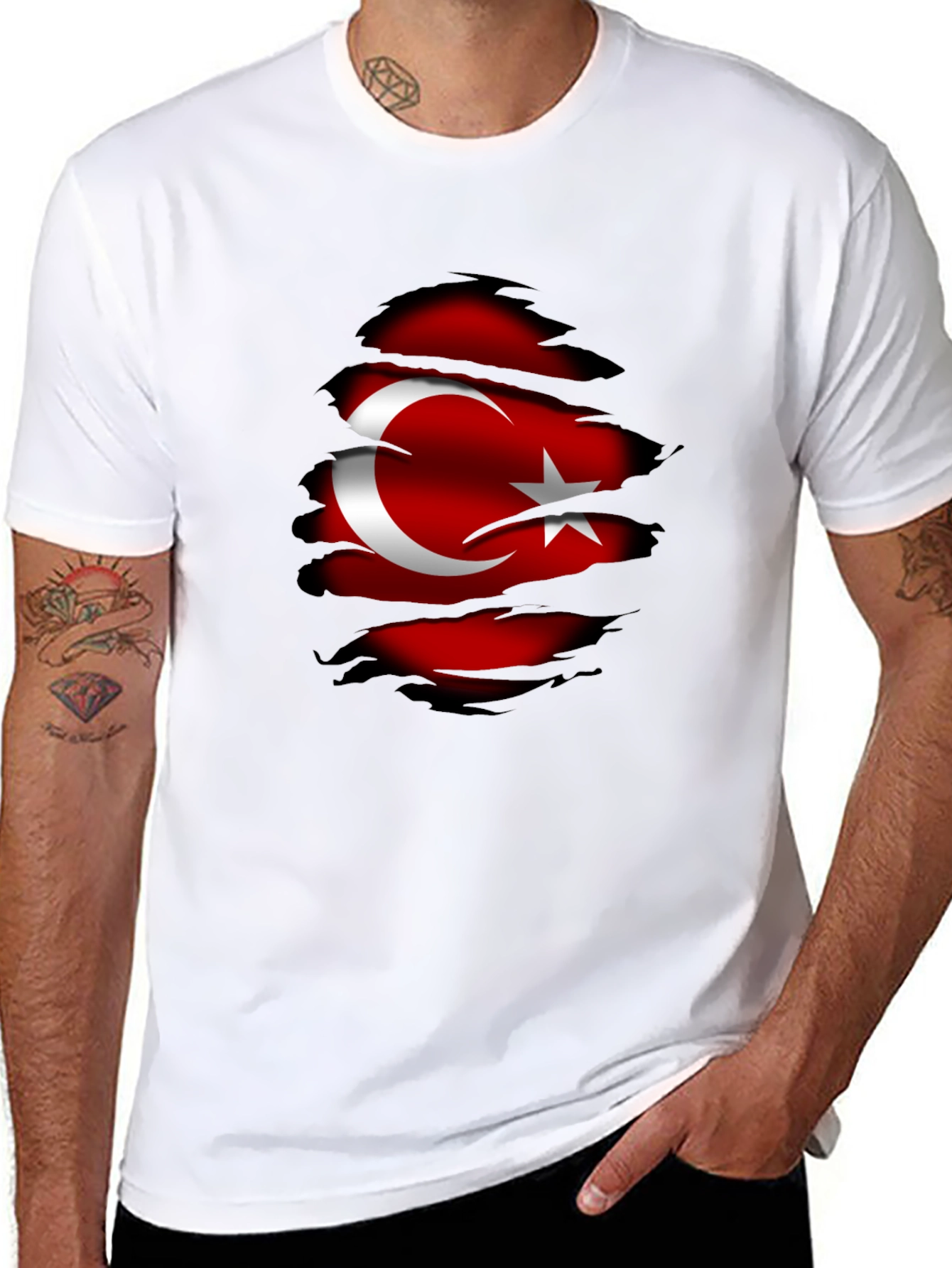 Turkey Flag Graphic Tee - Patriotic Style