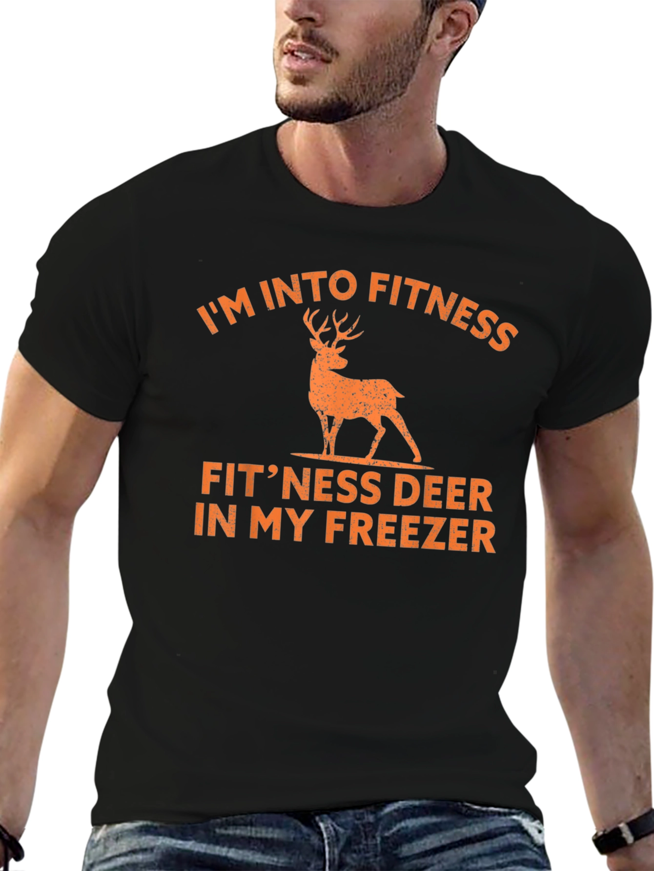 Funny Hunting Shirt: Fitness Deer Freezer Tee