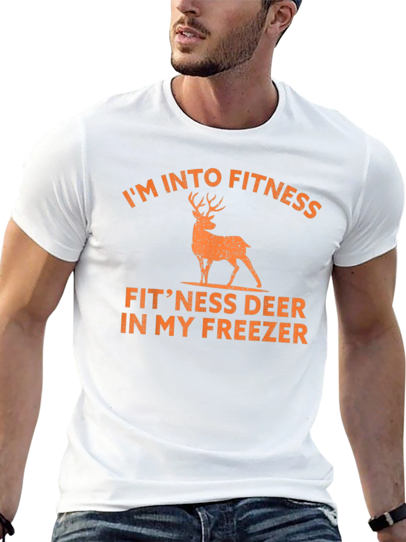 Funny Hunting Shirt: Fitness Deer Freezer Tee