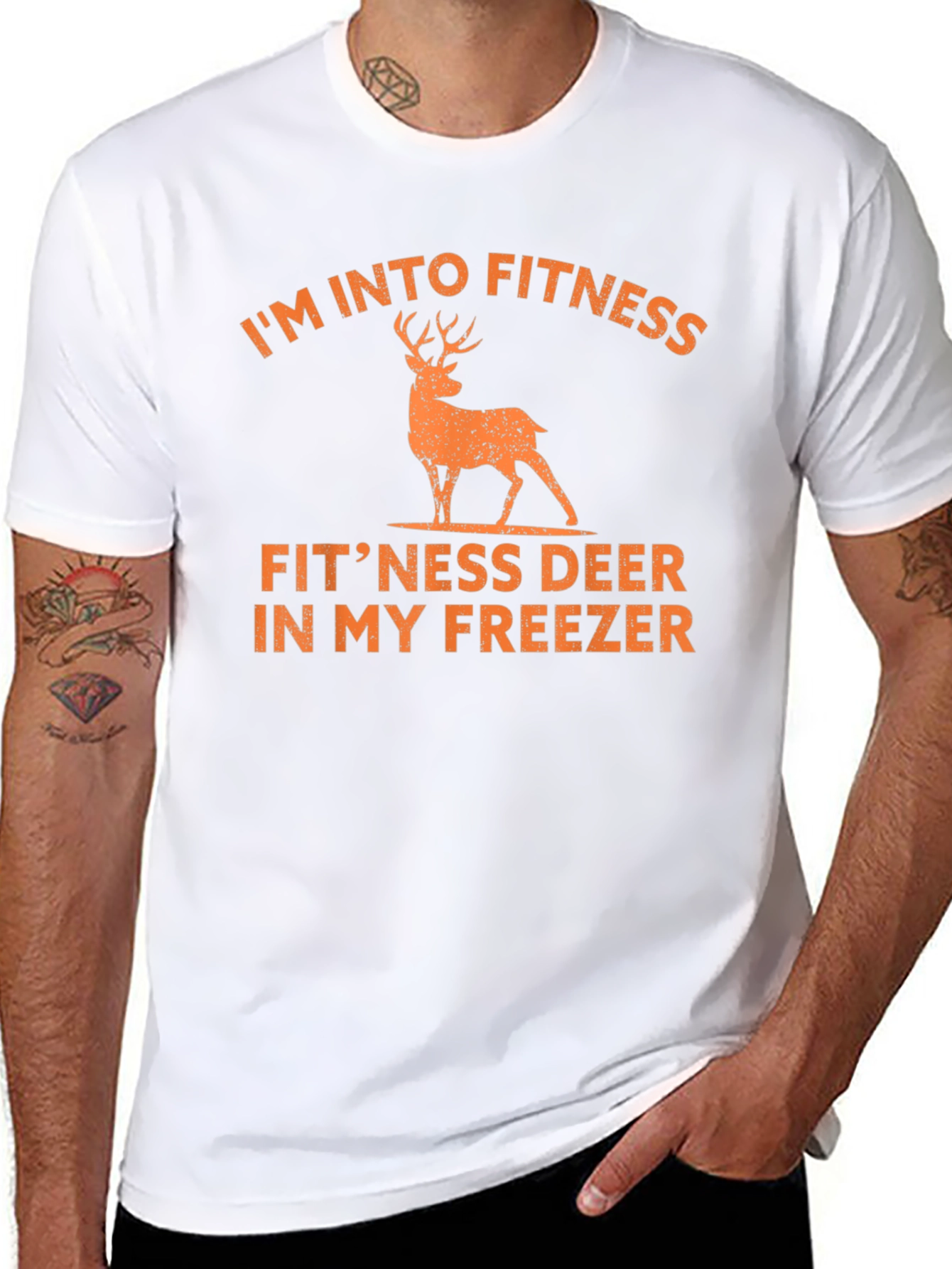 Funny Hunting Shirt: Fitness Deer Freezer Tee