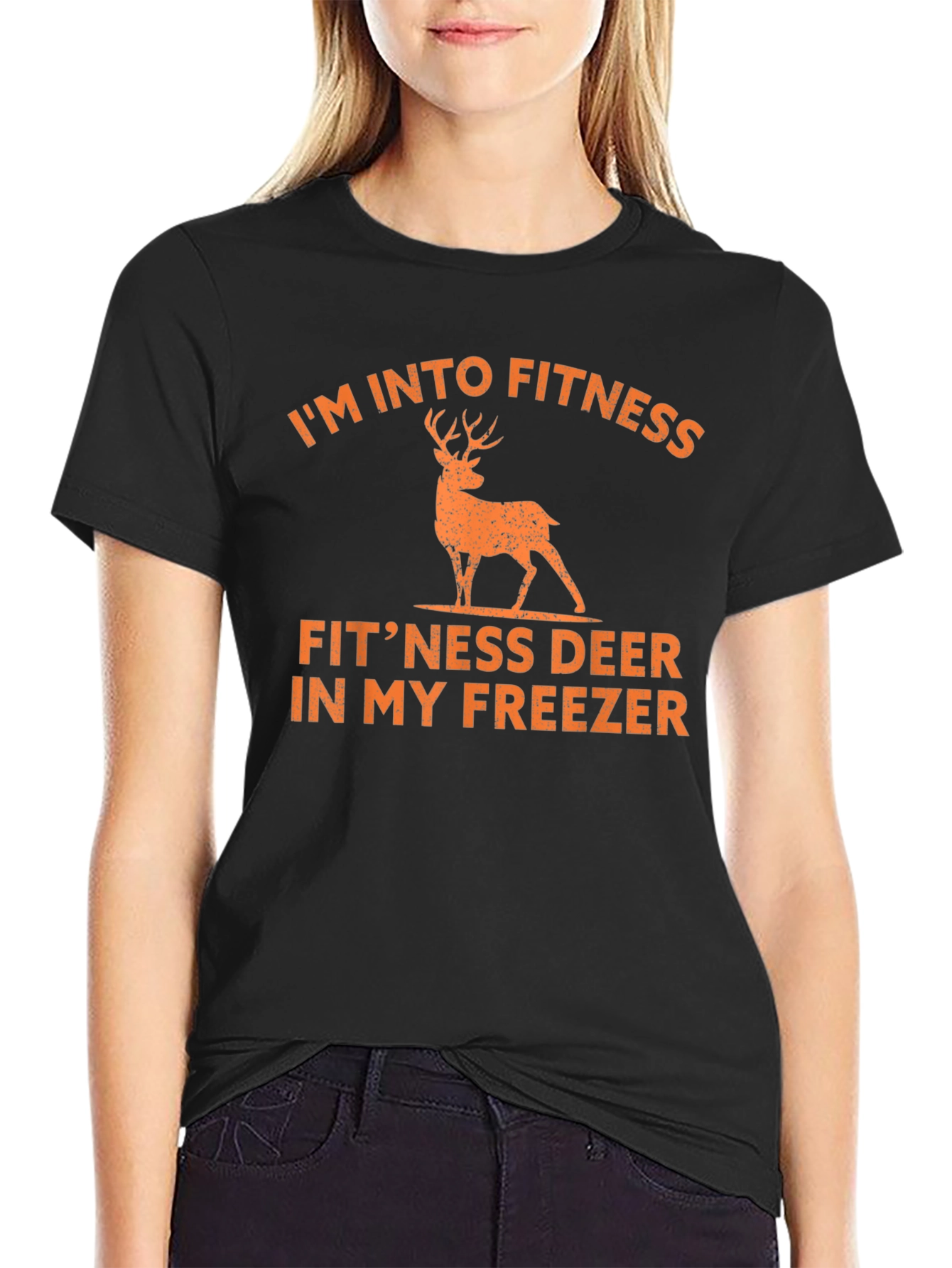 Funny Hunting Shirt: Fitness Deer Freezer Tee