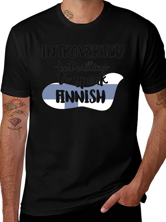 Introvert Finnish T-Shirt - Funny Graphic Tee