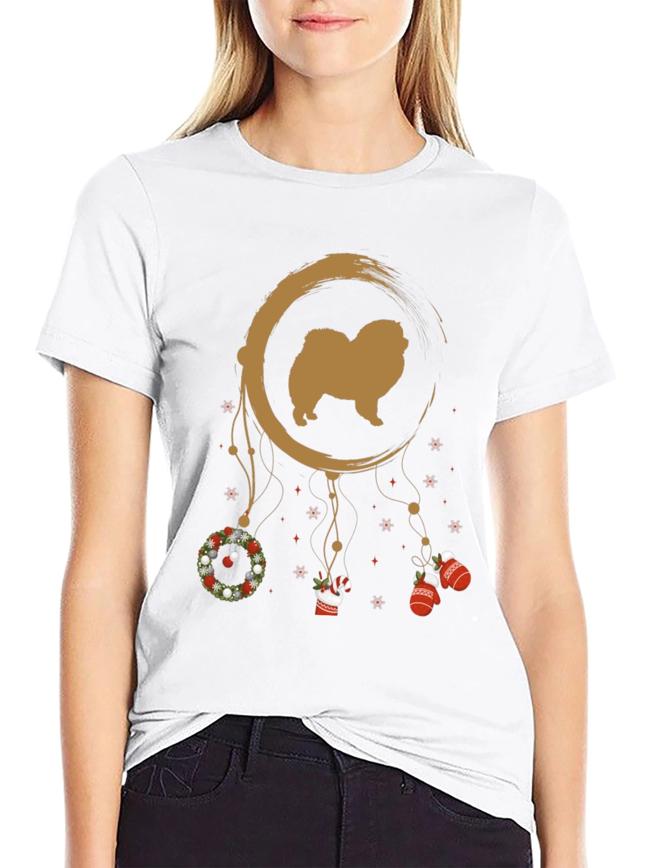 Dog Christmas Dreamcatcher Graphic Tee