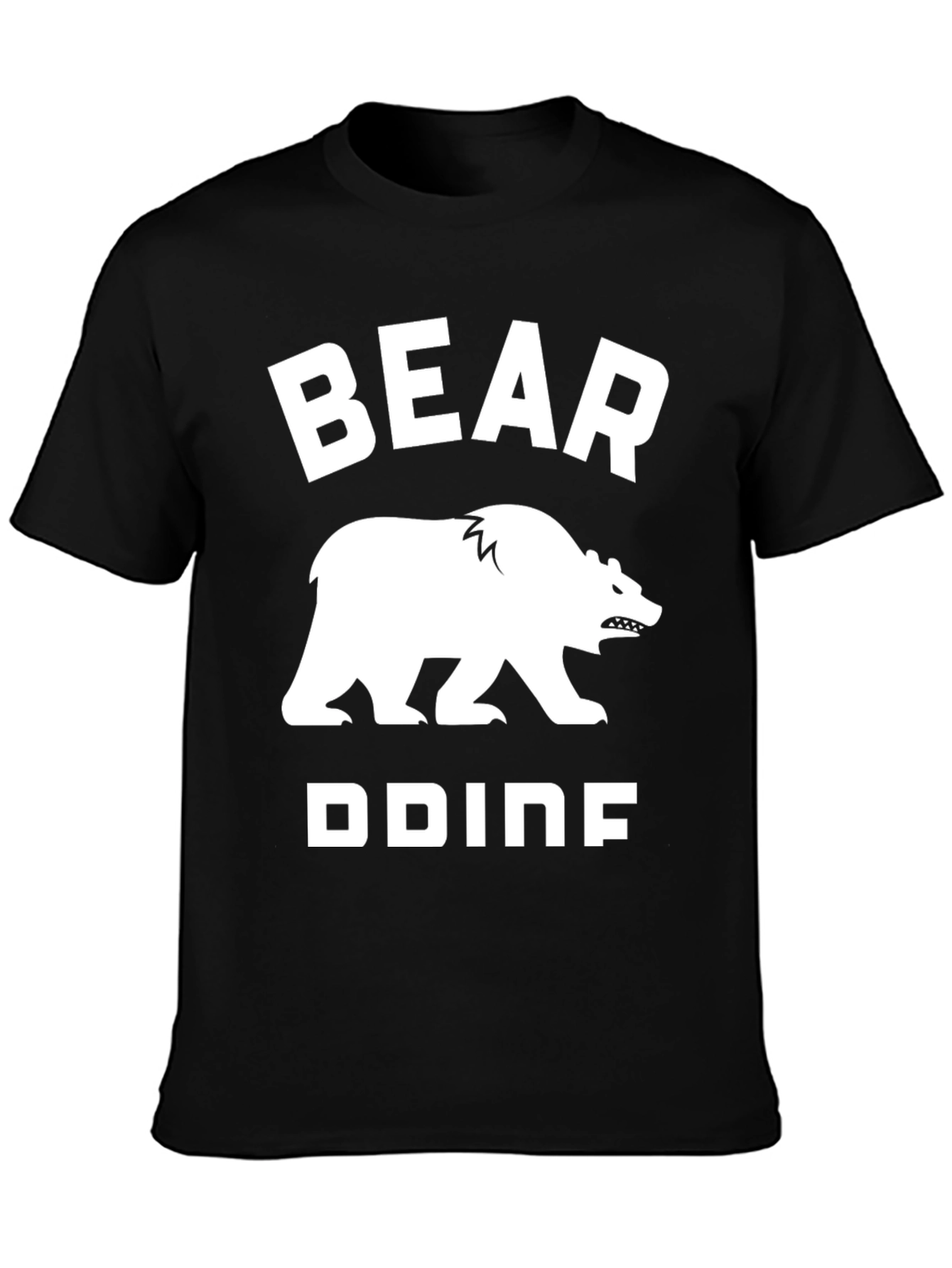 Bear Doing Bear Things Black T-Shirt