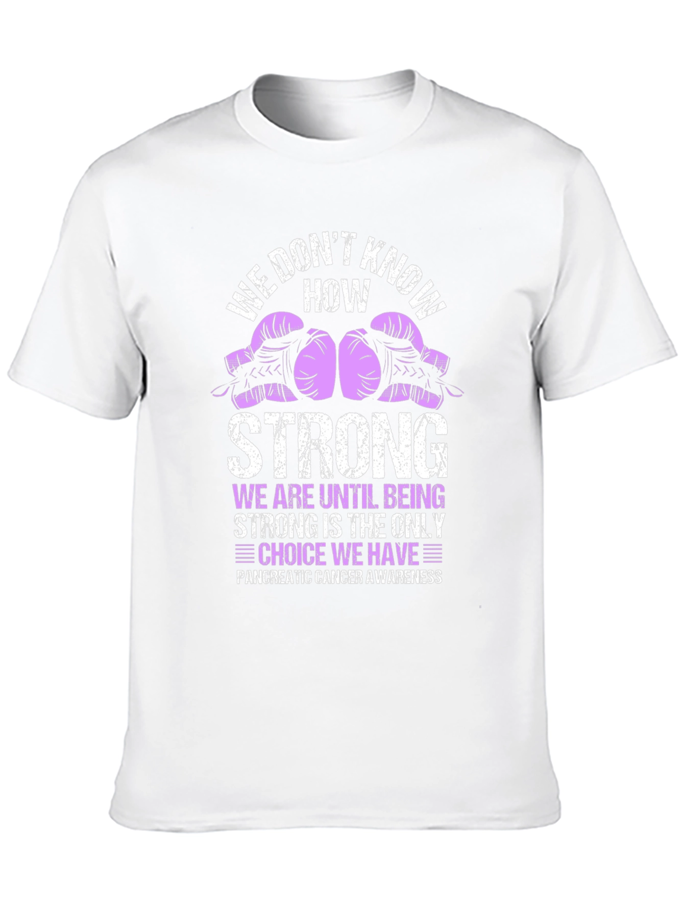 Pancreatic Cancer Awareness T-Shirt: Fight Strong