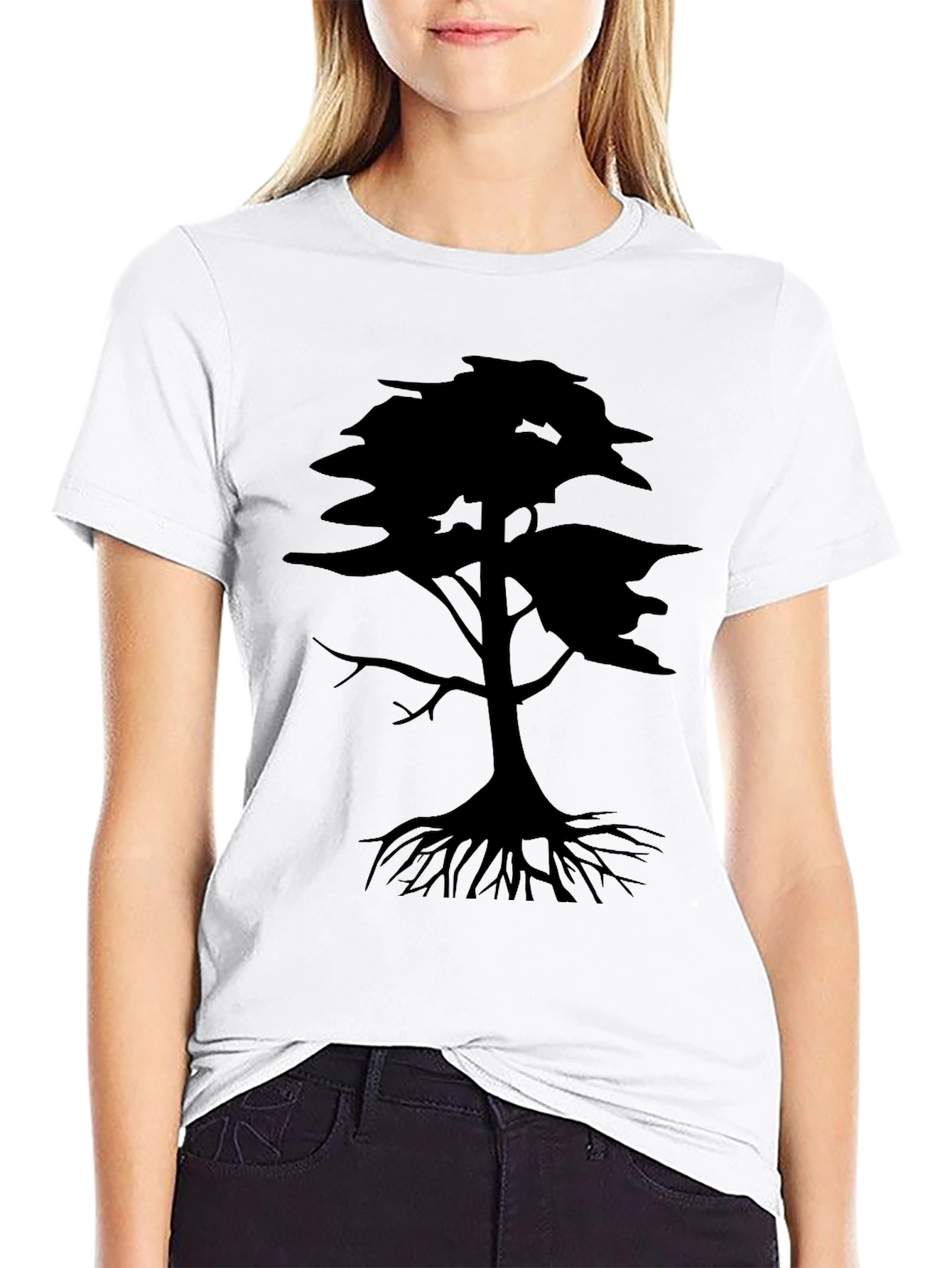 Black Tree Graphic T-Shirt - Nature Inspired Tee