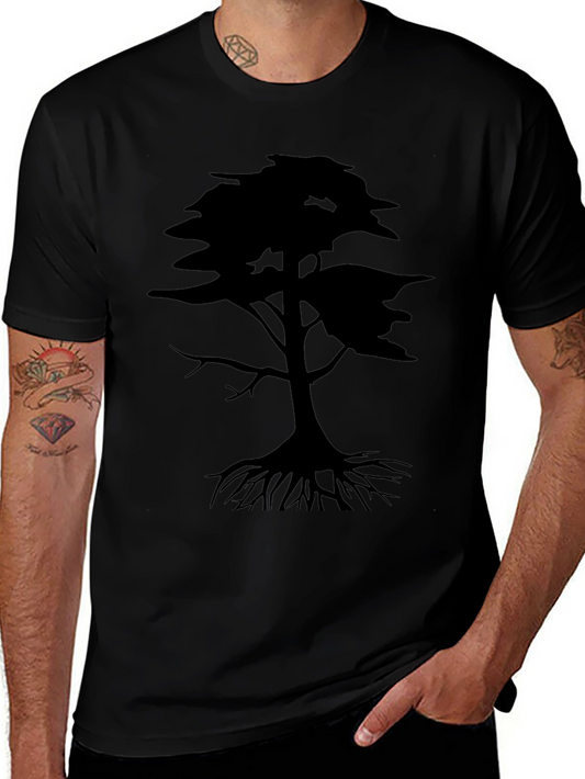 Black Tree Graphic T-Shirt - Nature Inspired Tee