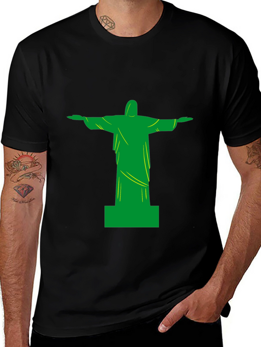 Rio Statue Tee - Black Graphic T-Shirt