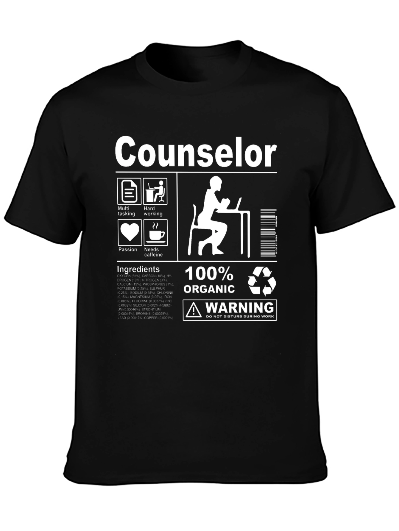 Counselor Organic Ingredients T-Shirt
