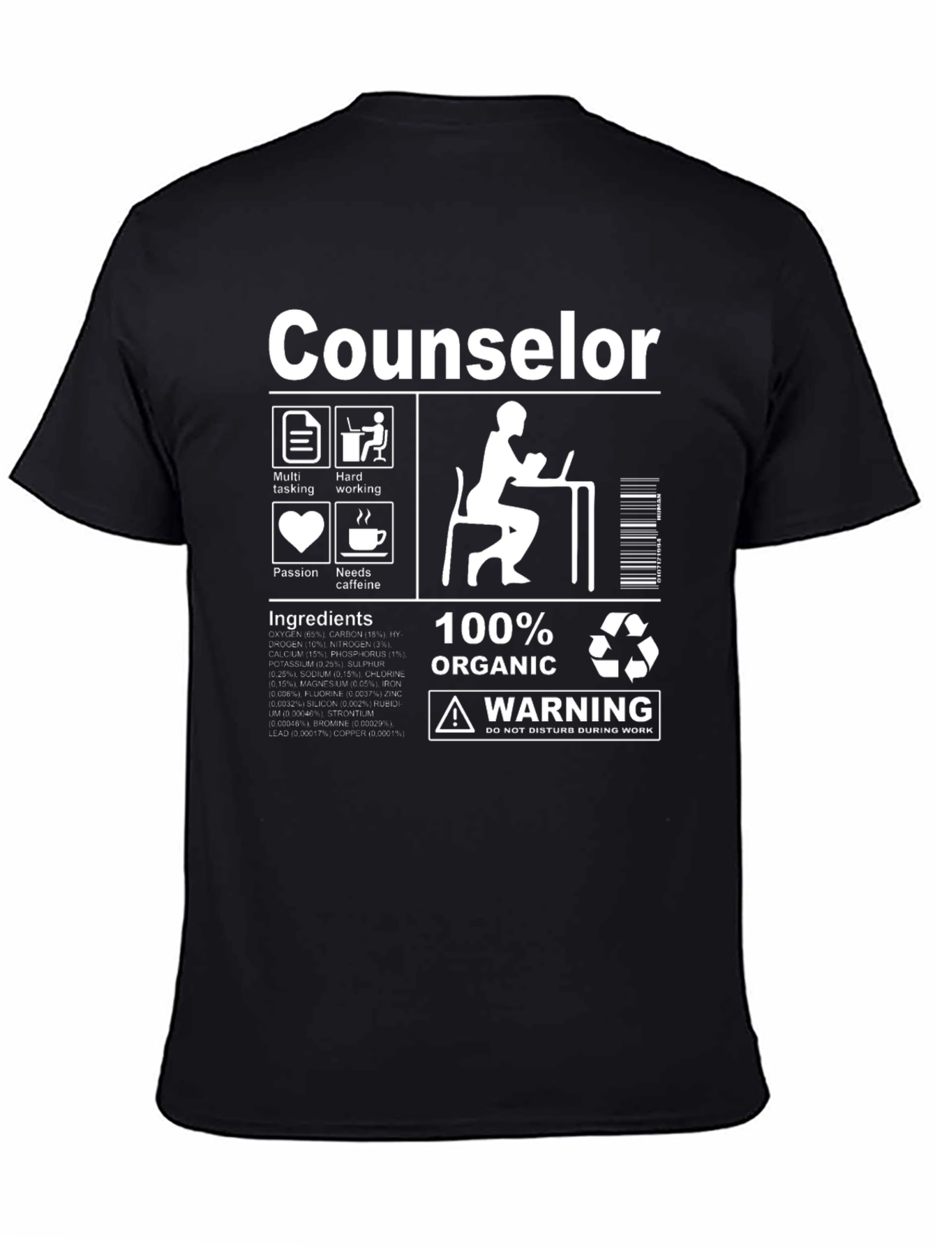 Counselor Organic Ingredients T-Shirt