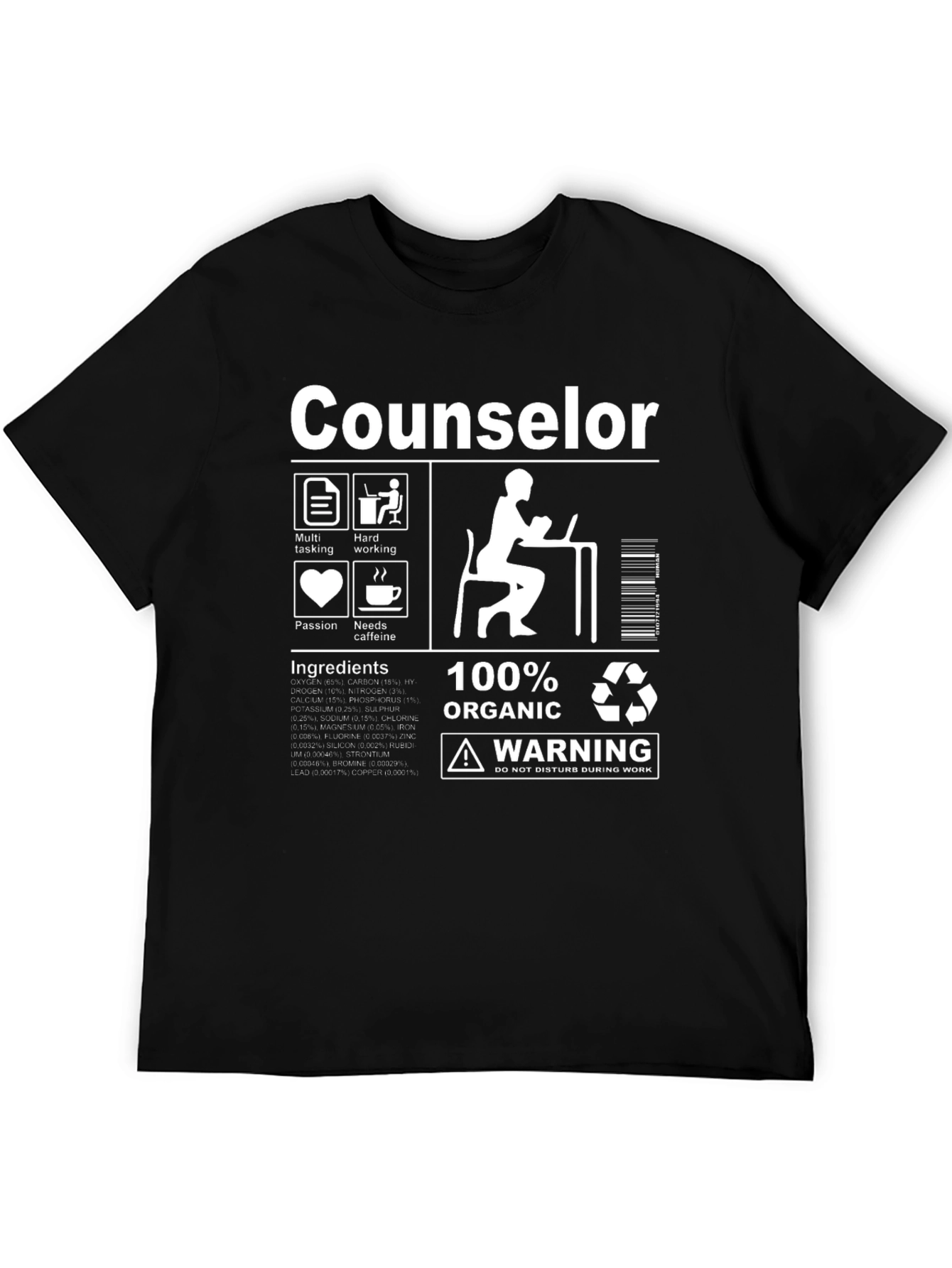 Counselor Organic Ingredients T-Shirt