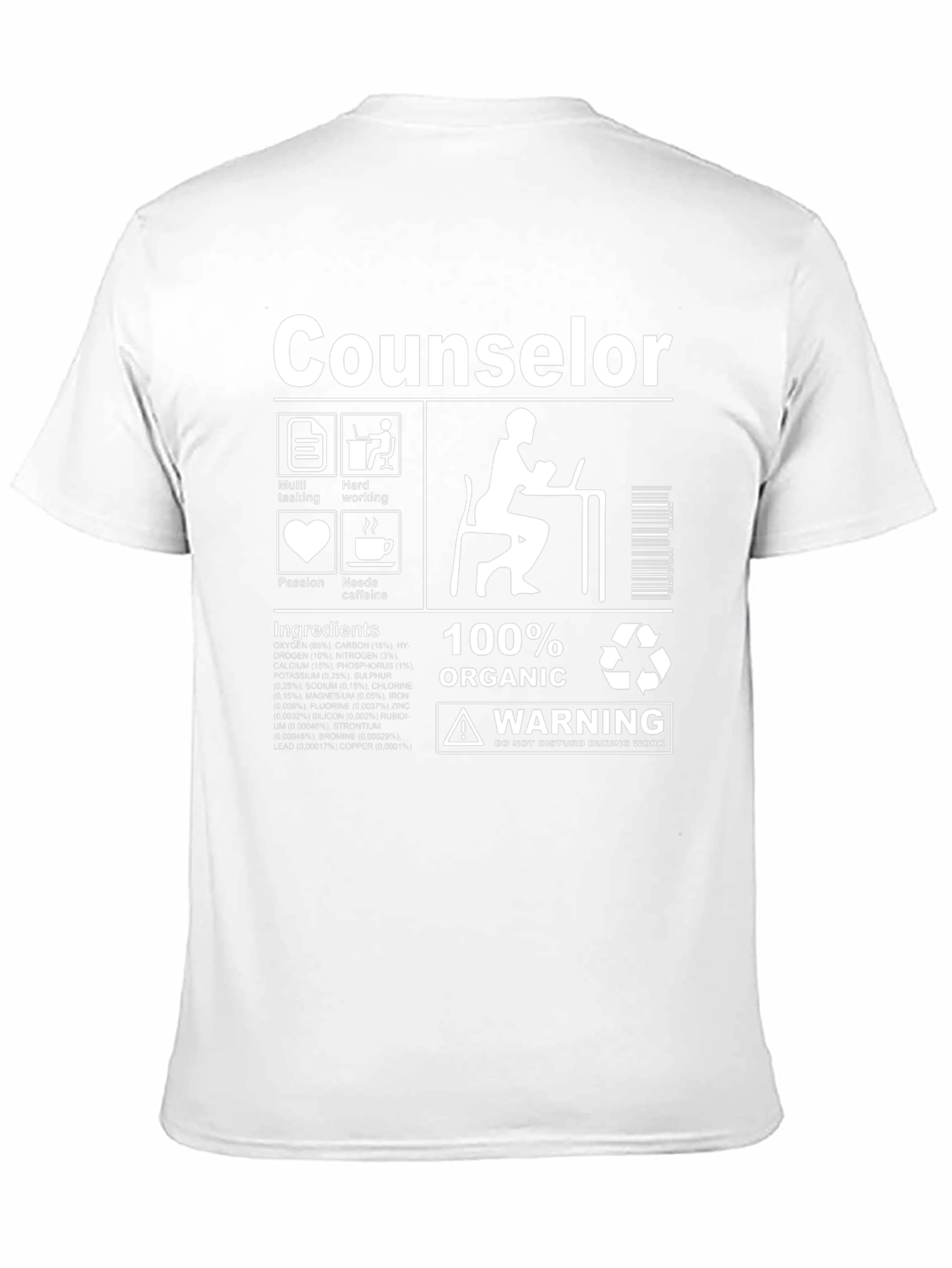 Counselor Organic Ingredients T-Shirt