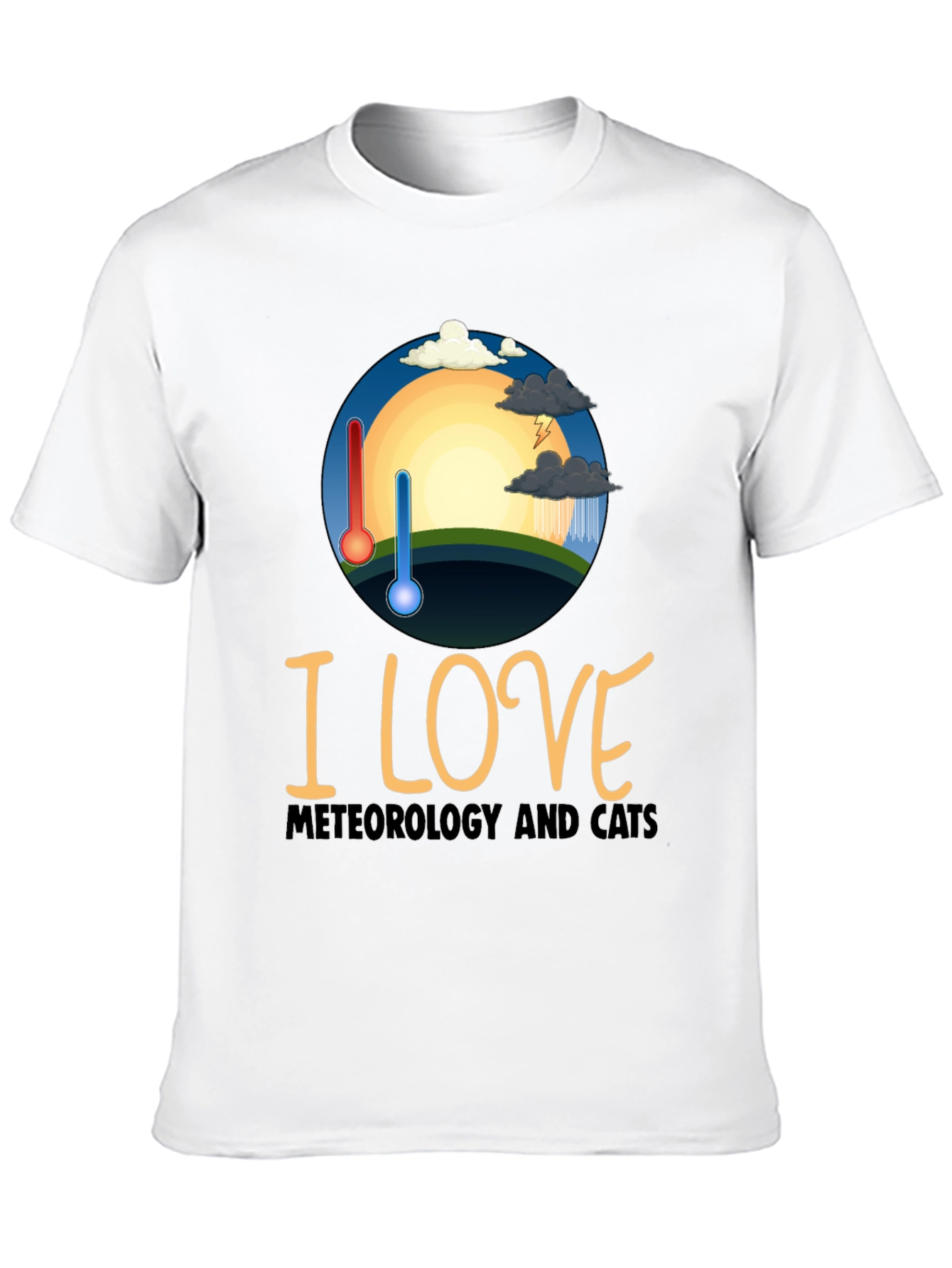 Meteorology & Cats Graphic Tee