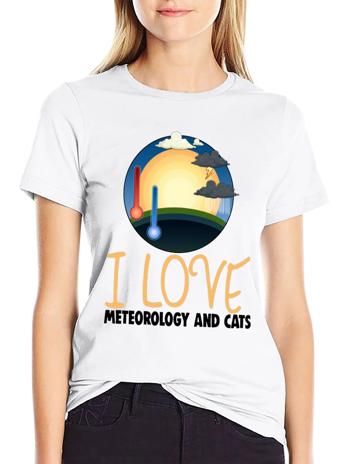 Meteorology & Cats Graphic Tee