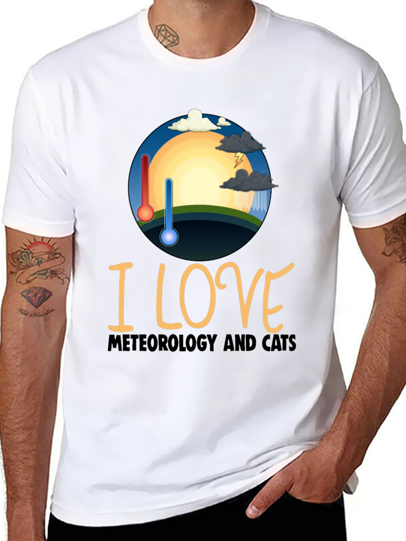 Meteorology & Cats Graphic Tee