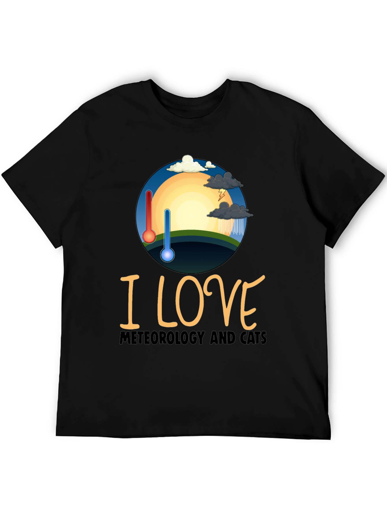 Meteorology & Cats Graphic Tee