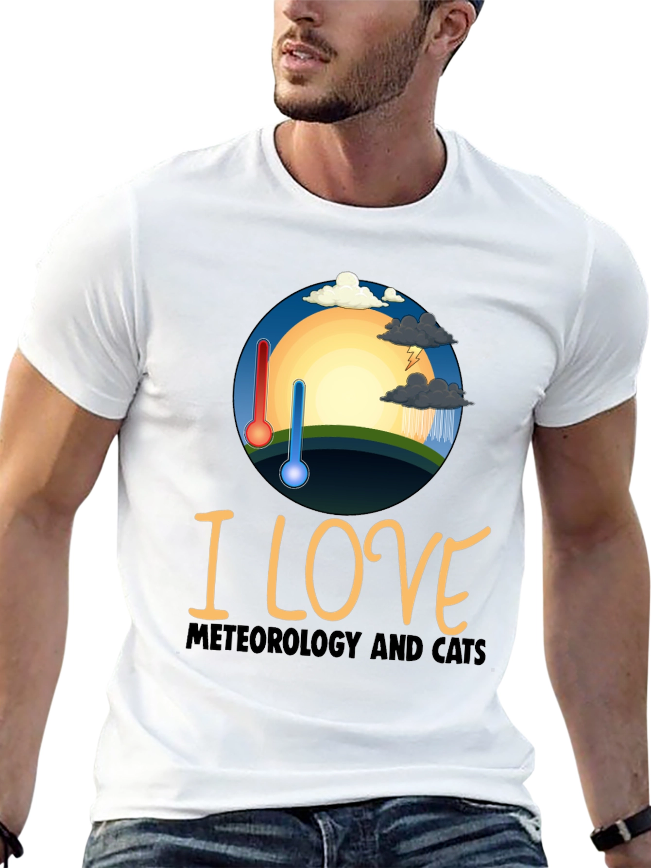 Meteorology & Cats Graphic Tee