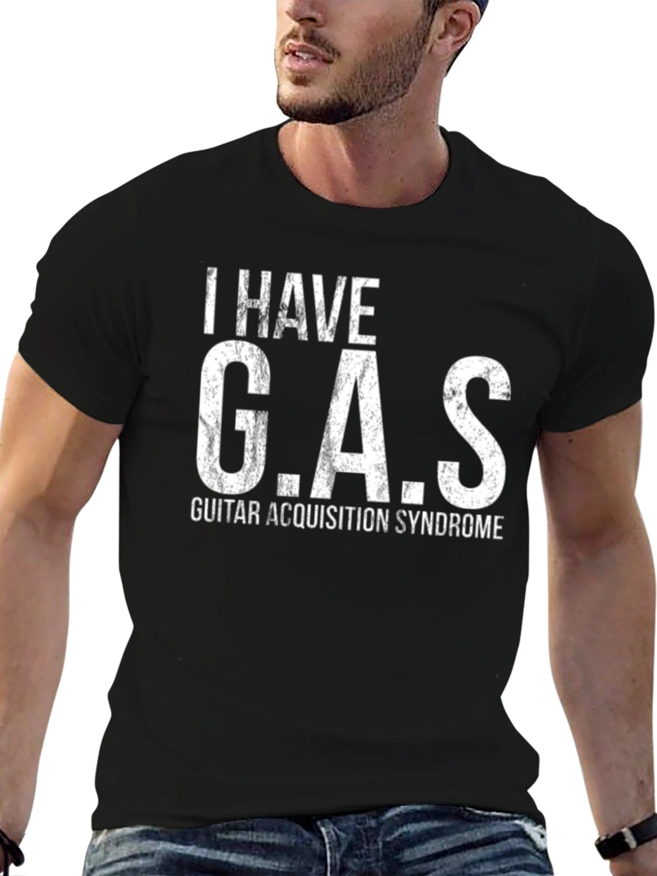 I HAVE G.A.S. Guitar Acquisition Syndrome Funny Musician T-Shirt
