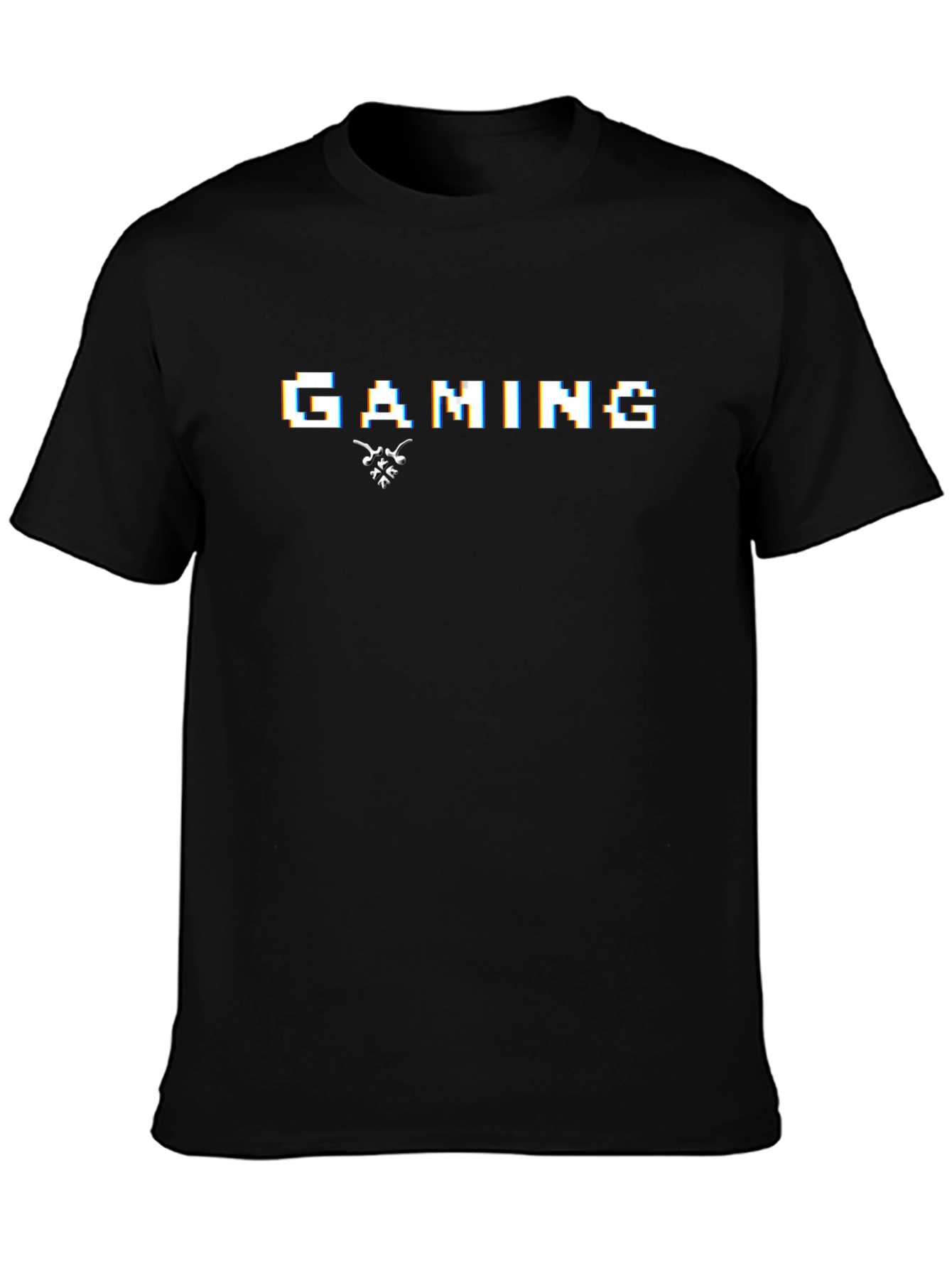 Gaming Pixel Art Black T-Shirt