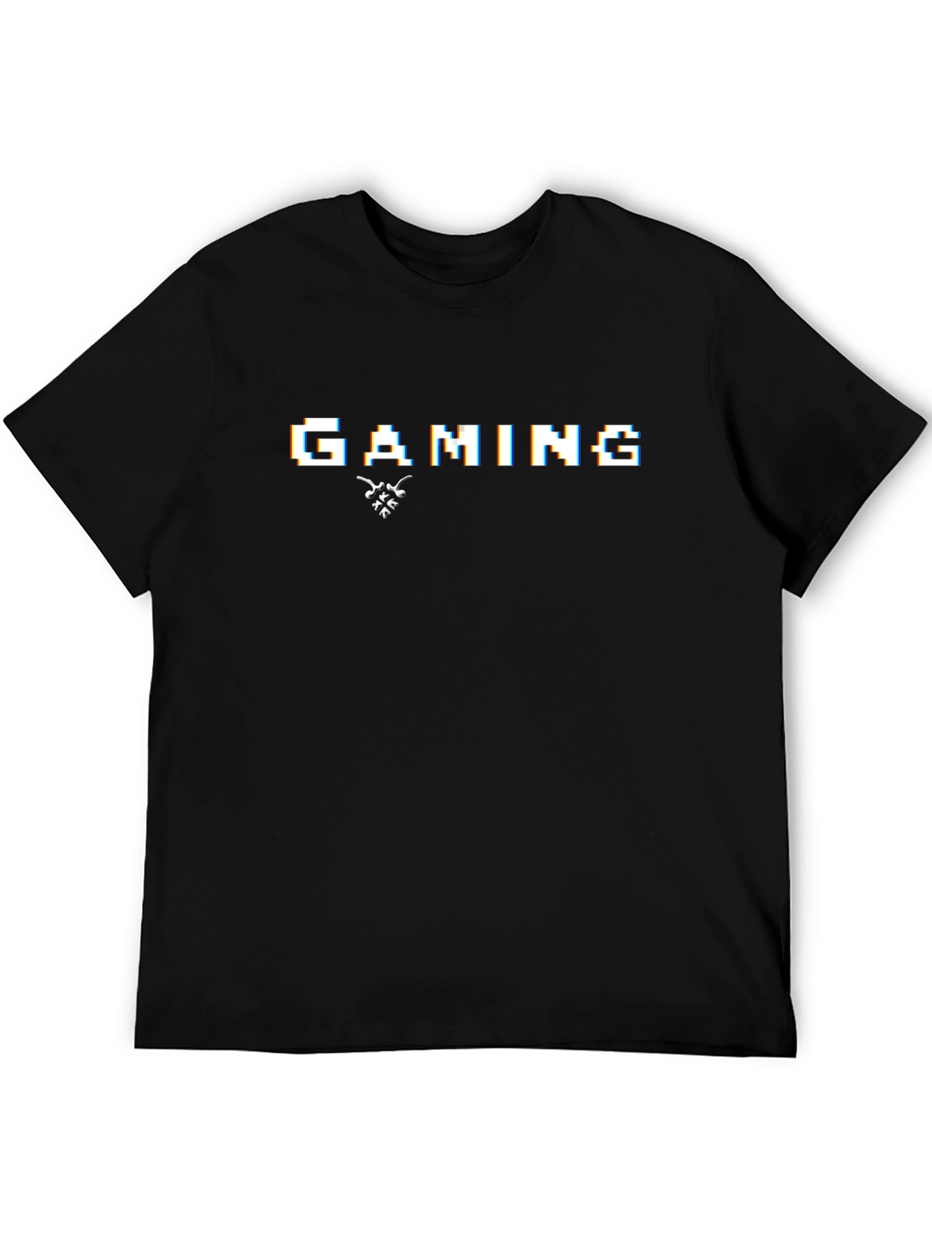 Gaming Pixel Art Black T-Shirt