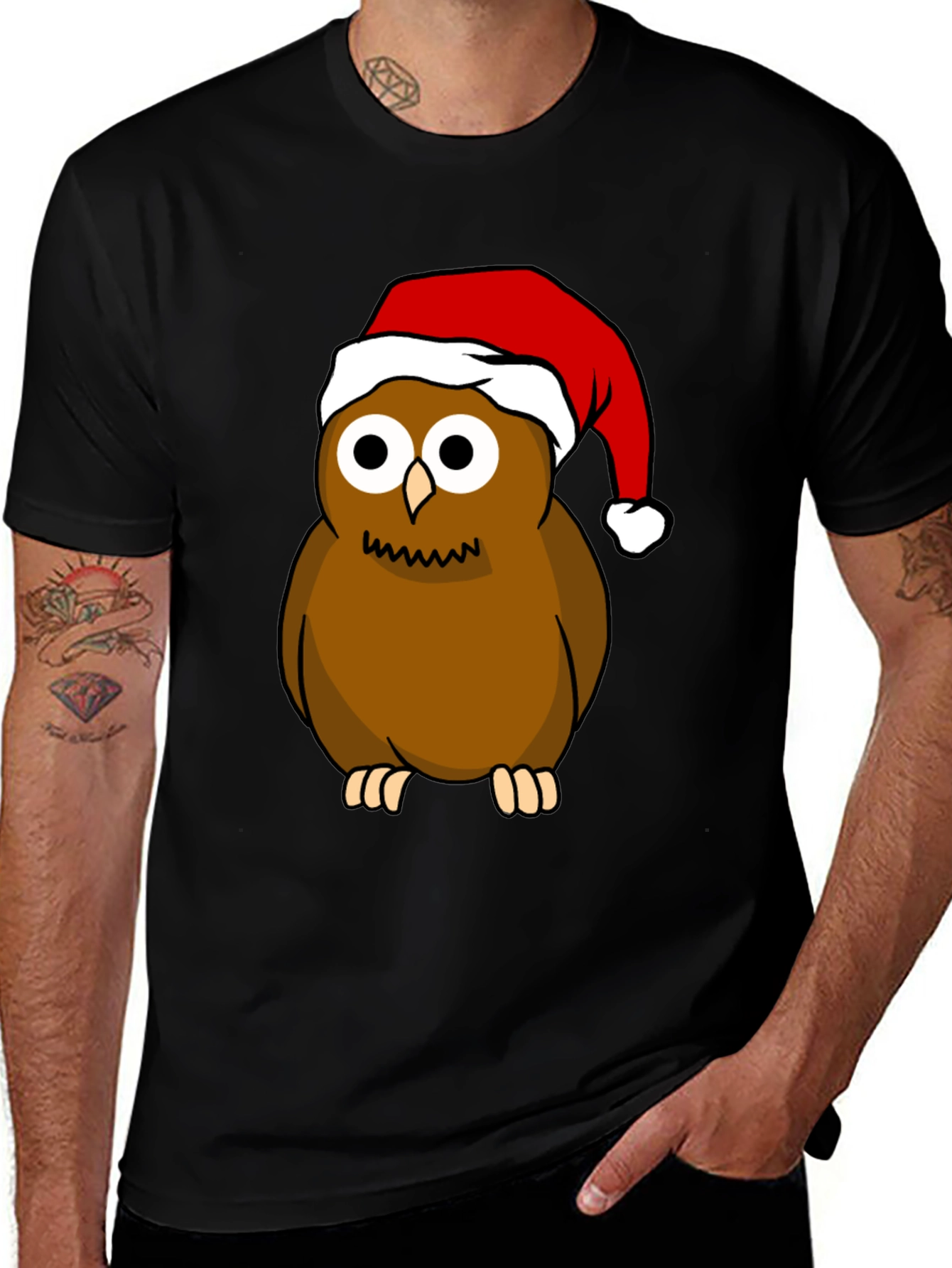 Festive Owl T-Shirt: Holiday Edition