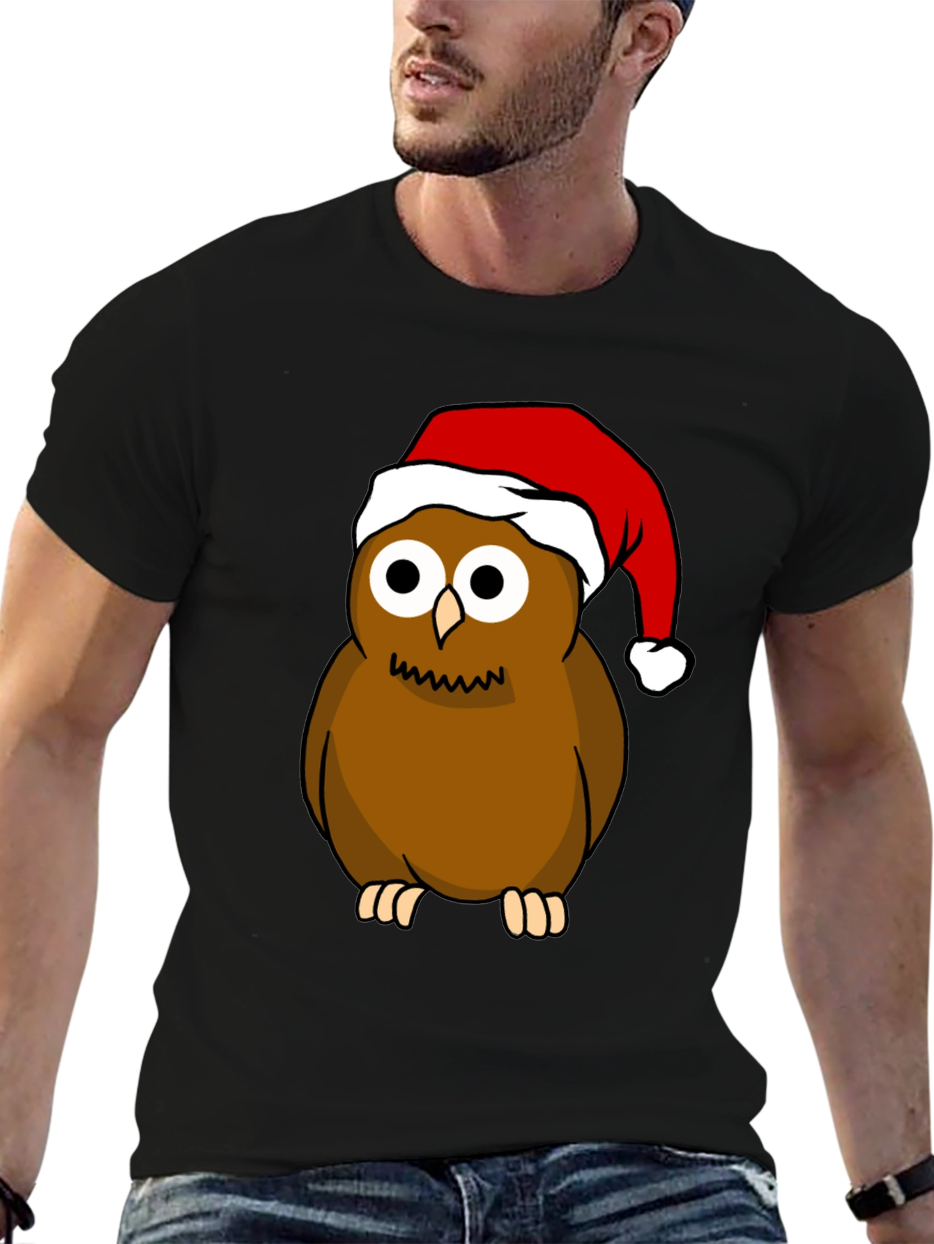 Festive Owl T-Shirt: Holiday Edition