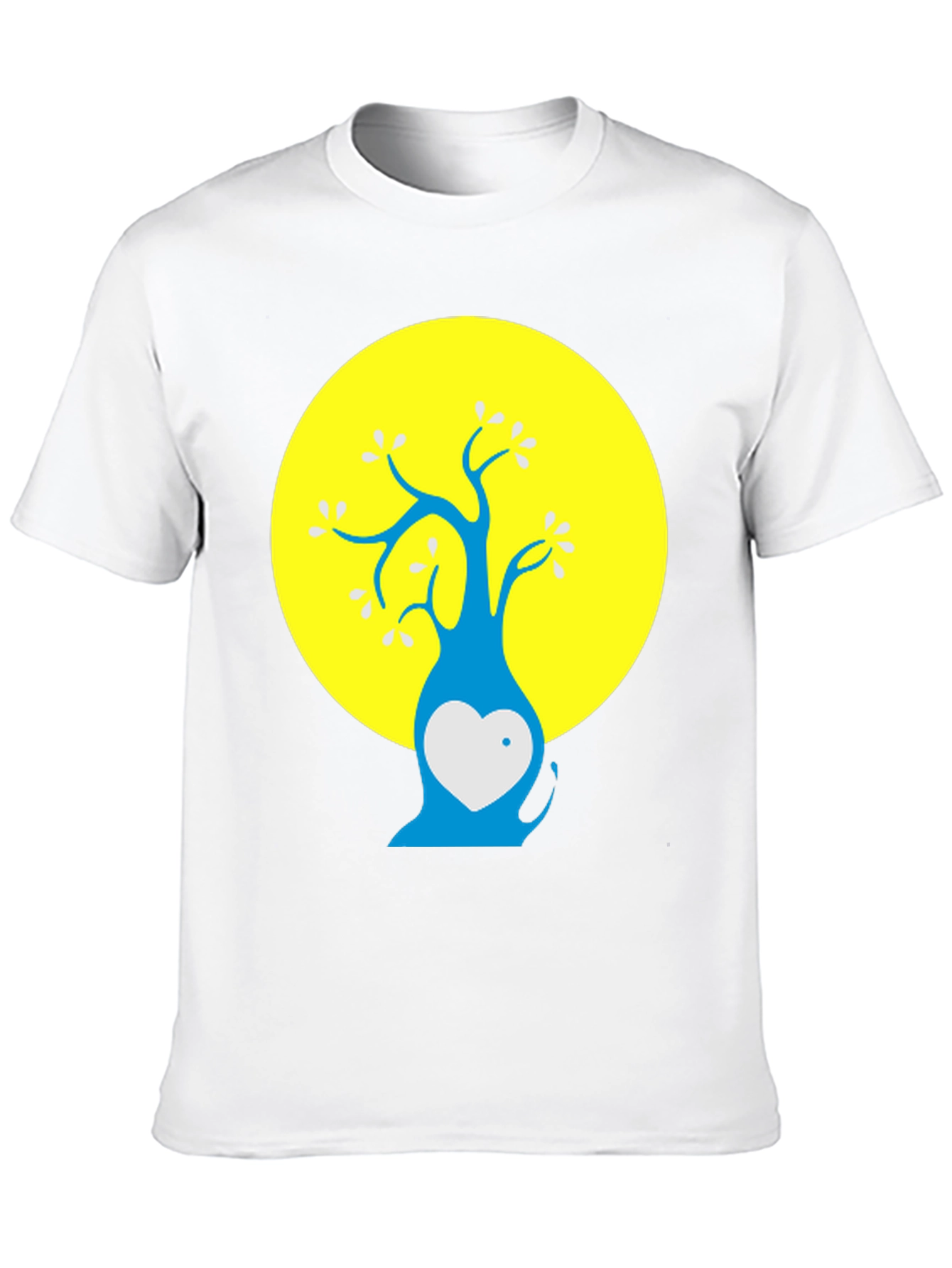 Artsy Tree Graphic Tee - Black Cotton Blend Shirt