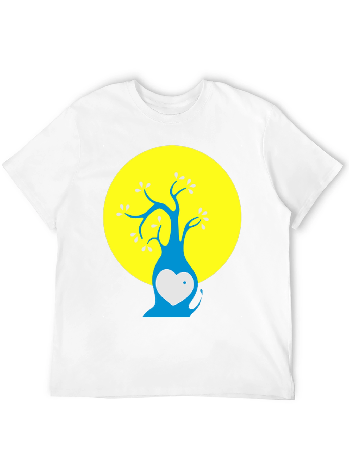Artsy Tree Graphic Tee - Black Cotton Blend Shirt
