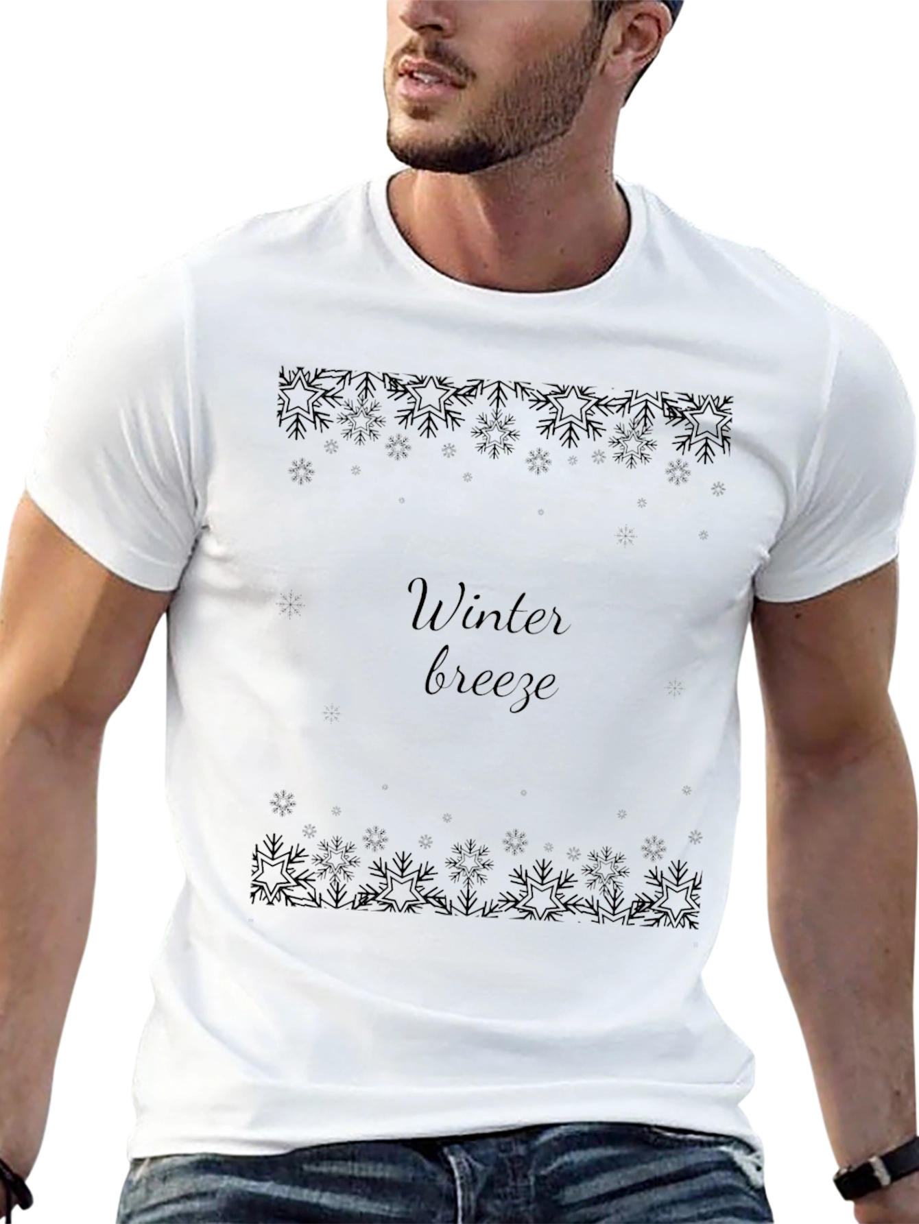 Winter Breeze Black T-Shirt