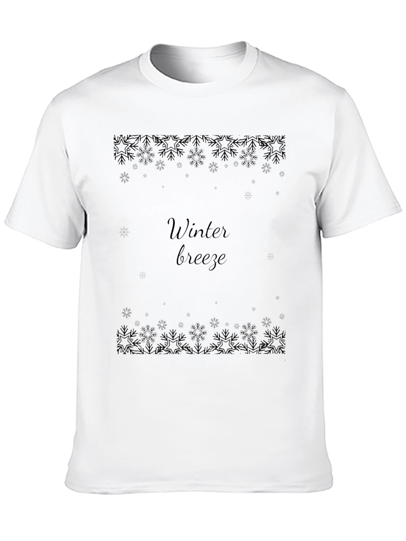 Winter Breeze Black T-Shirt