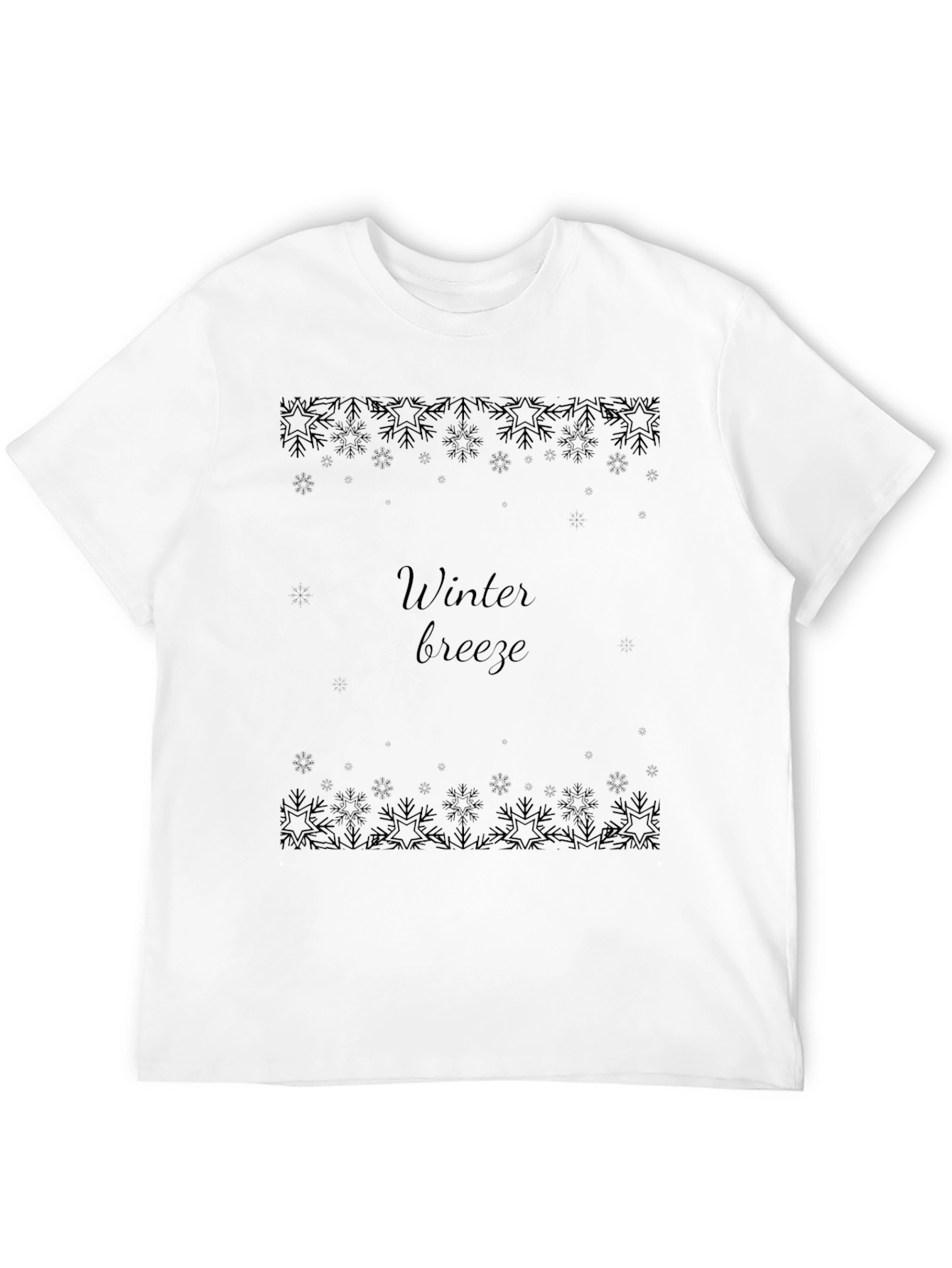 Winter Breeze Black T-Shirt