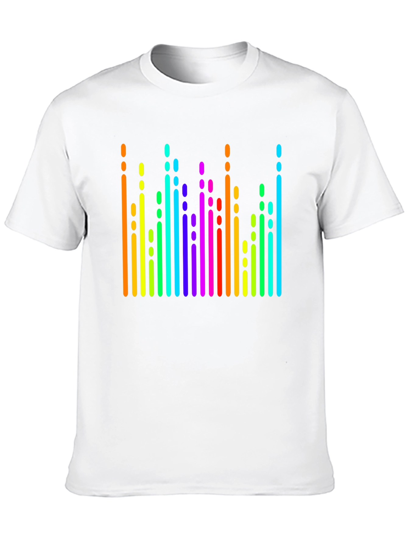 Rainbow Spectrum Graphic Black T-Shirt