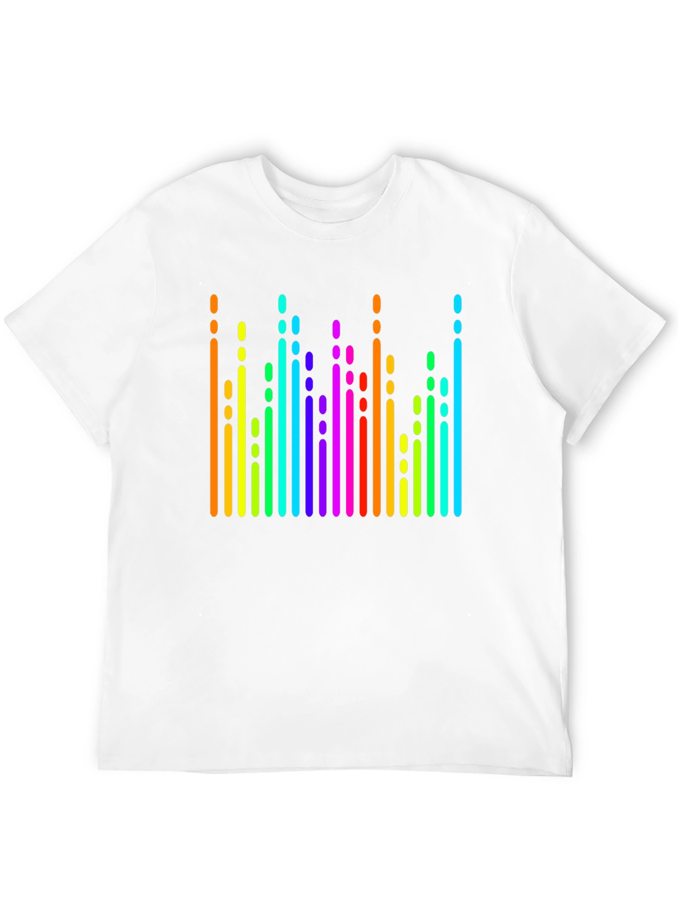 Rainbow Spectrum Graphic Black T-Shirt