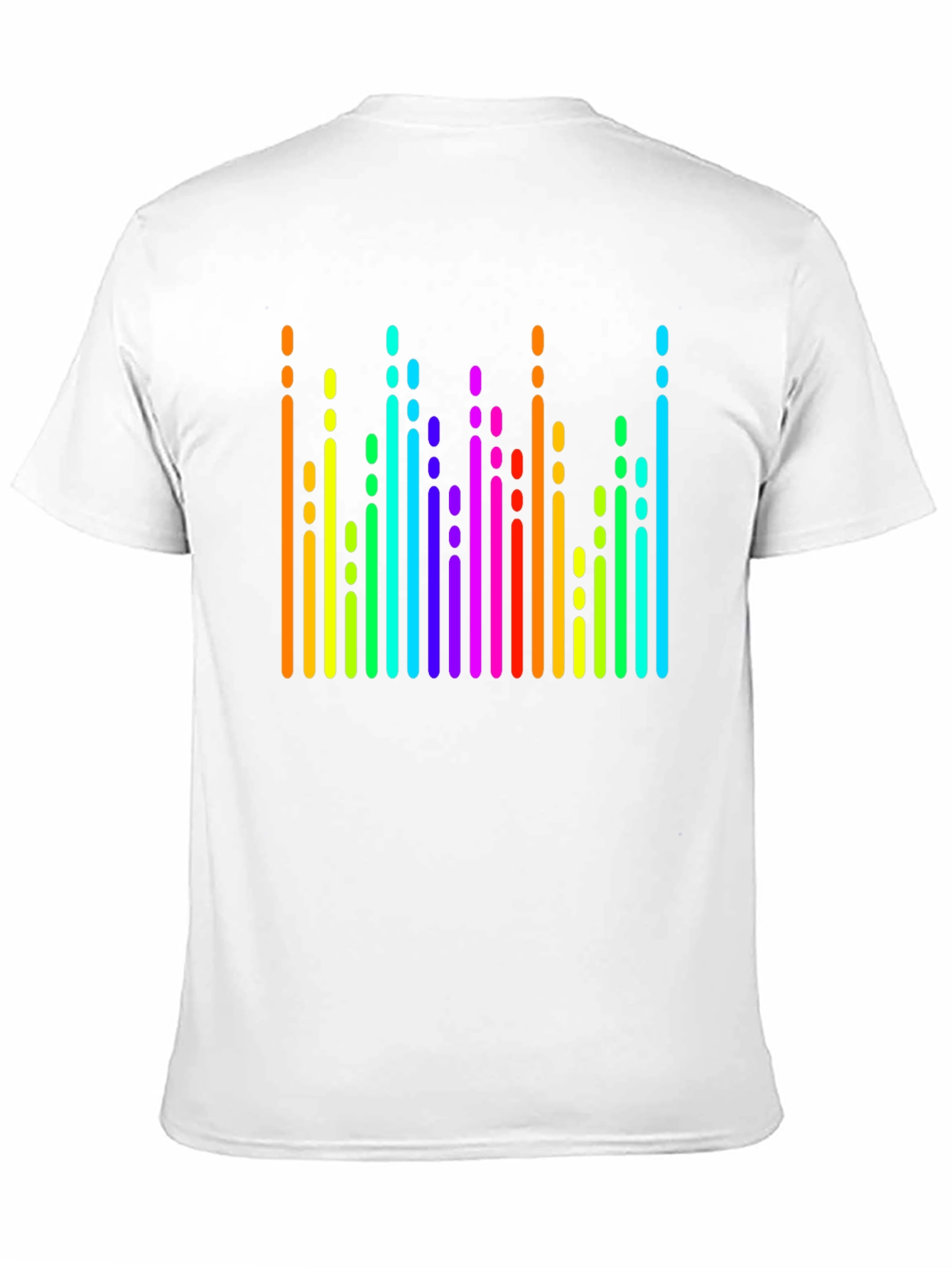 Rainbow Spectrum Graphic Black T-Shirt