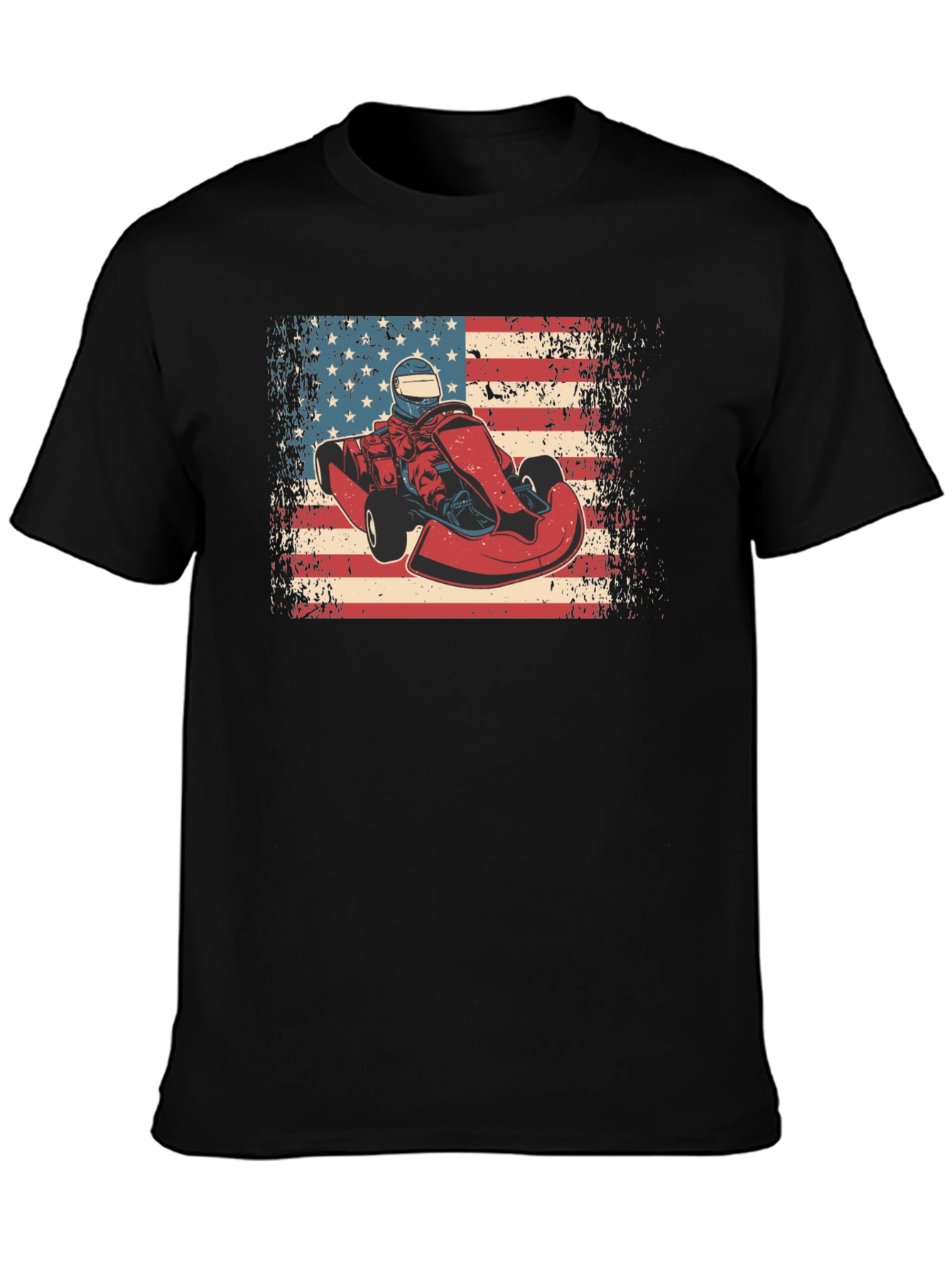 American Kart Racer Graphic T-Shirt
