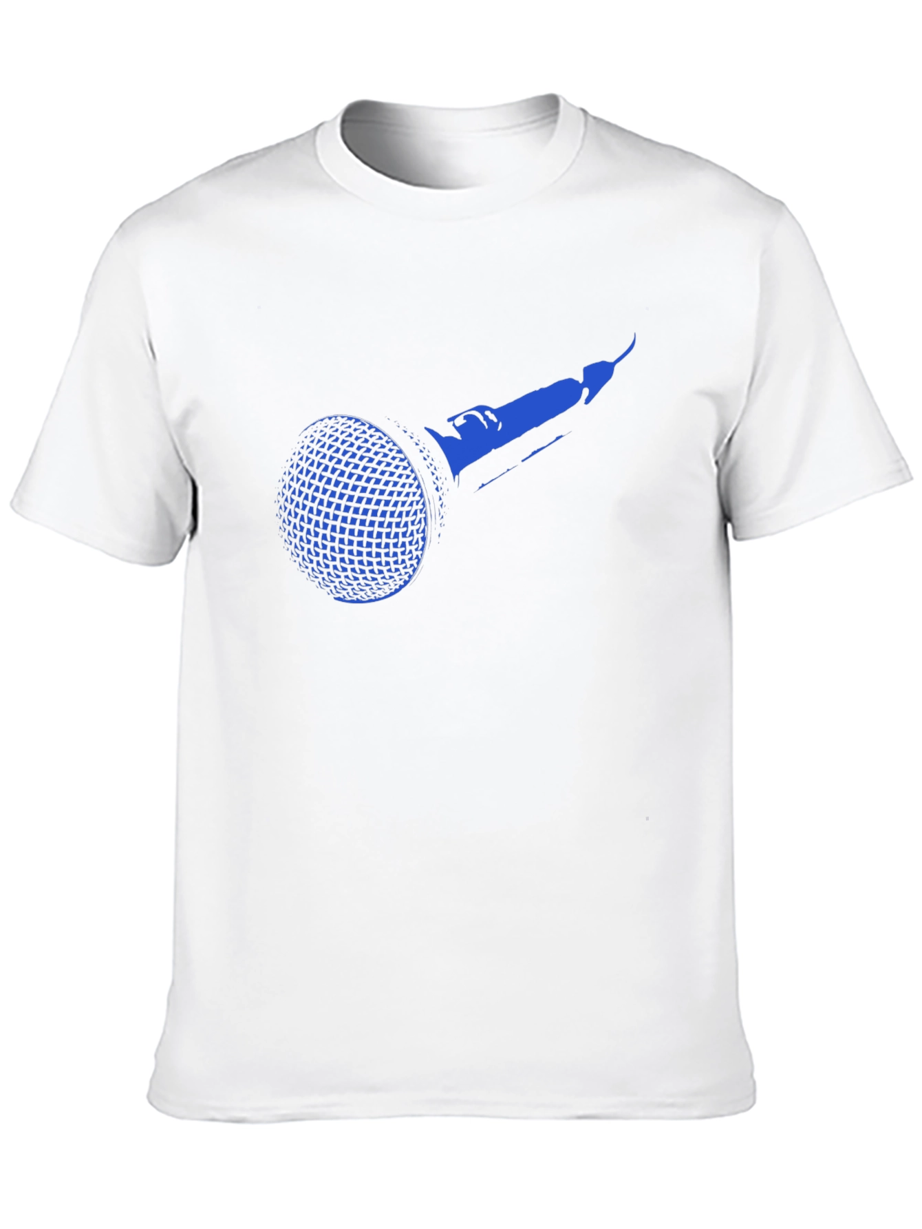 Blue Microphone Graphic Black T-Shirt