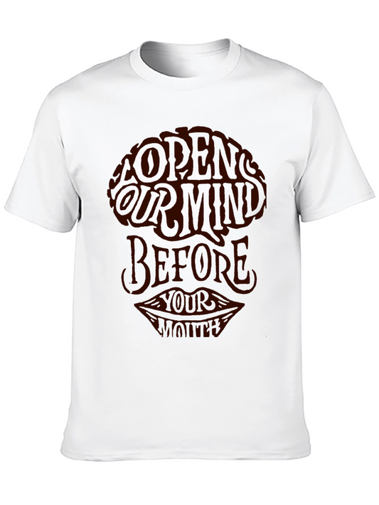 Open Your Mind Graphic Tee - Stylish Casual Wear