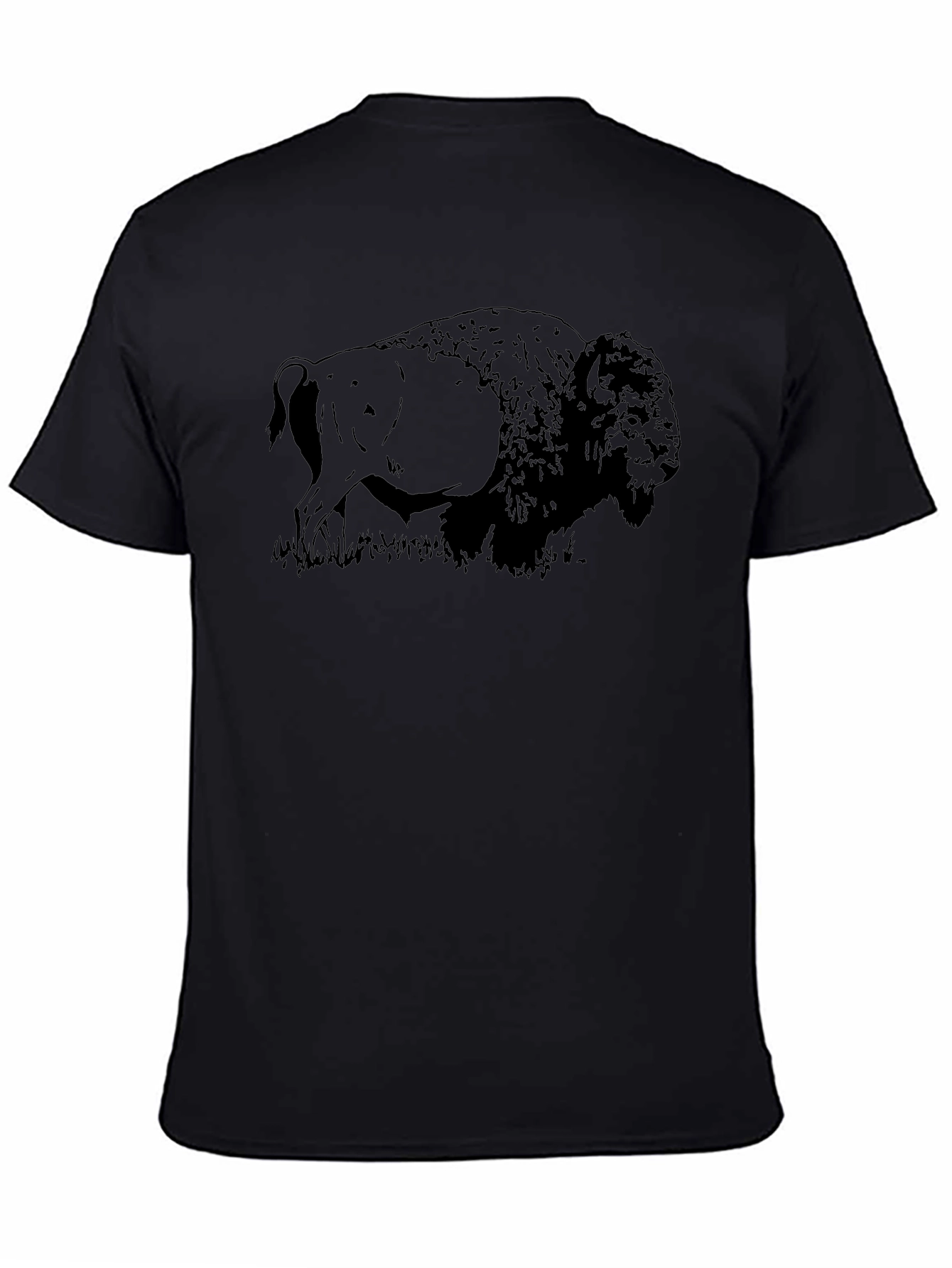 Black Bison Graphic Tee - Nature Inspired Comfort