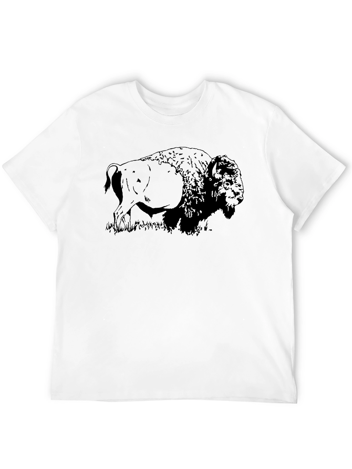 Black Bison Graphic Tee - Nature Inspired Comfort