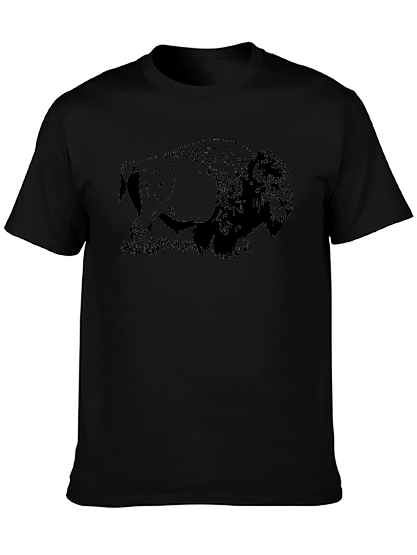 Black Bison Graphic Tee - Nature Inspired Comfort