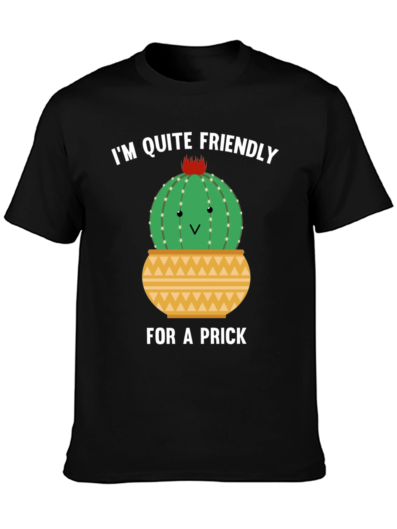 Friendly Cactus Graphic Tee - Humor T-Shirt