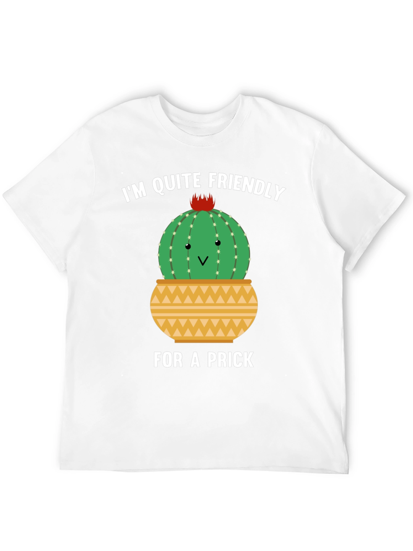 Friendly Cactus Graphic Tee - Humor T-Shirt
