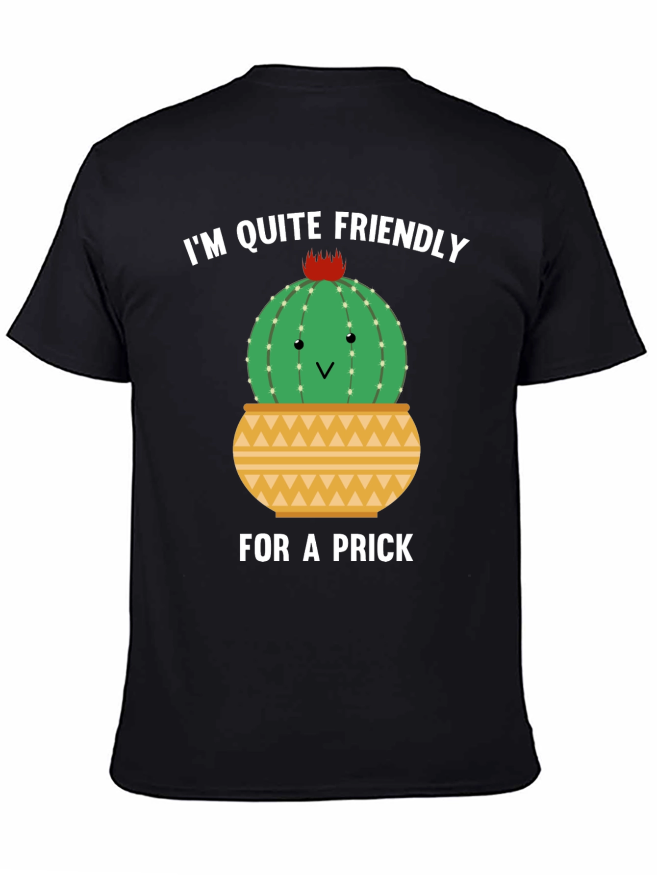 Friendly Cactus Graphic Tee - Humor T-Shirt