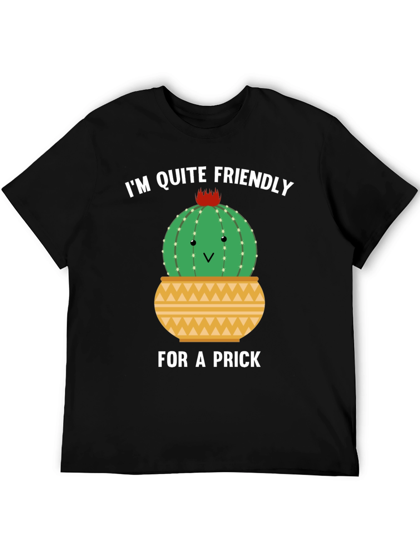 Friendly Cactus Graphic Tee - Humor T-Shirt