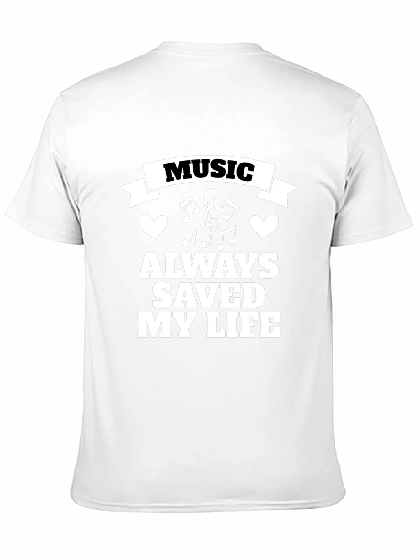 Music Saved My Life Black Tee