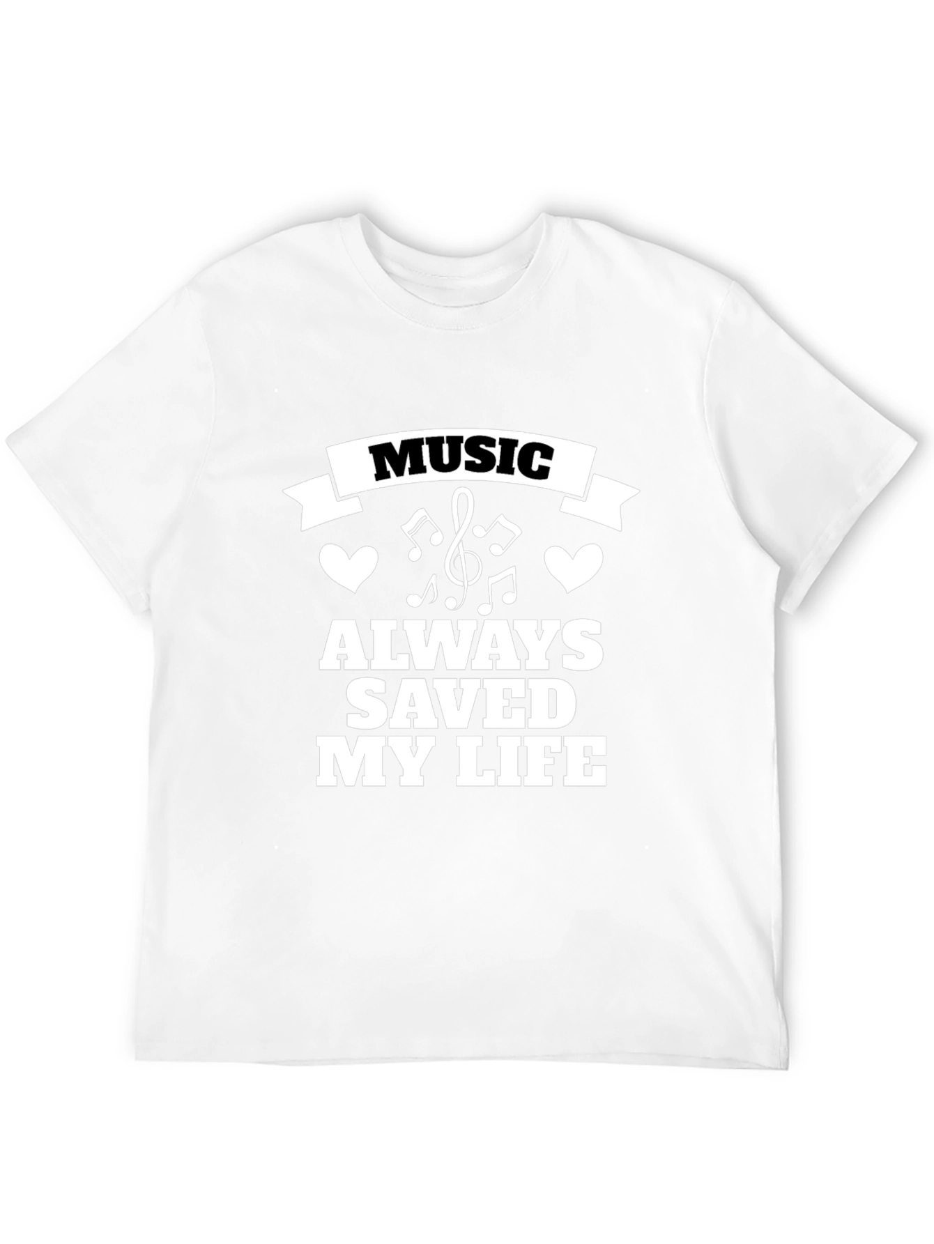 Music Saved My Life Black Tee