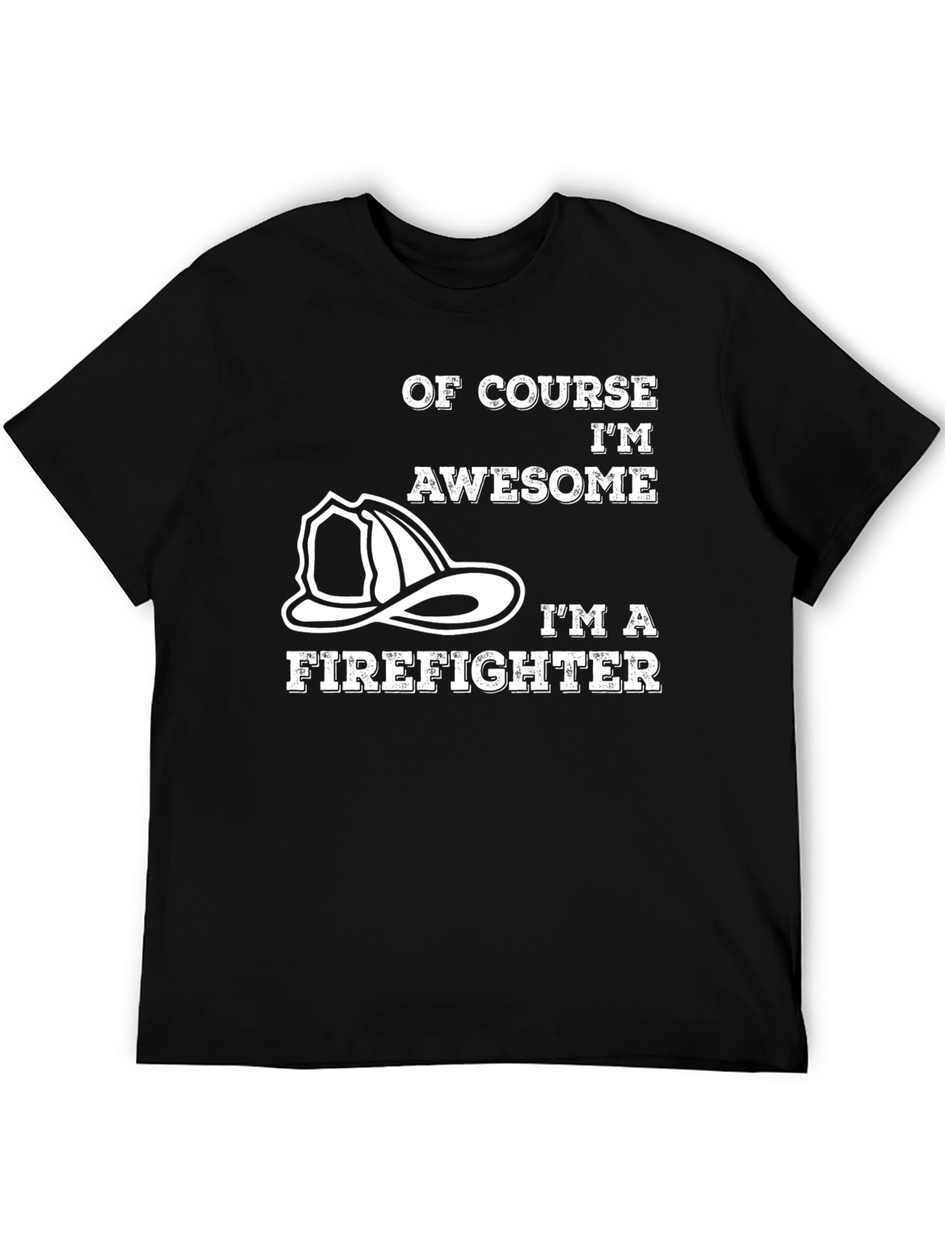 Awesome Firefighter T-Shirt - Black