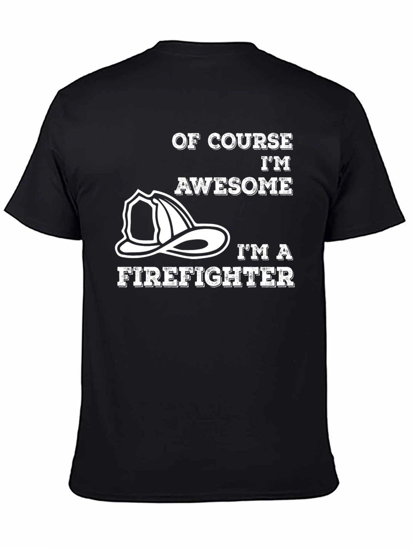 Awesome Firefighter T-Shirt - Black